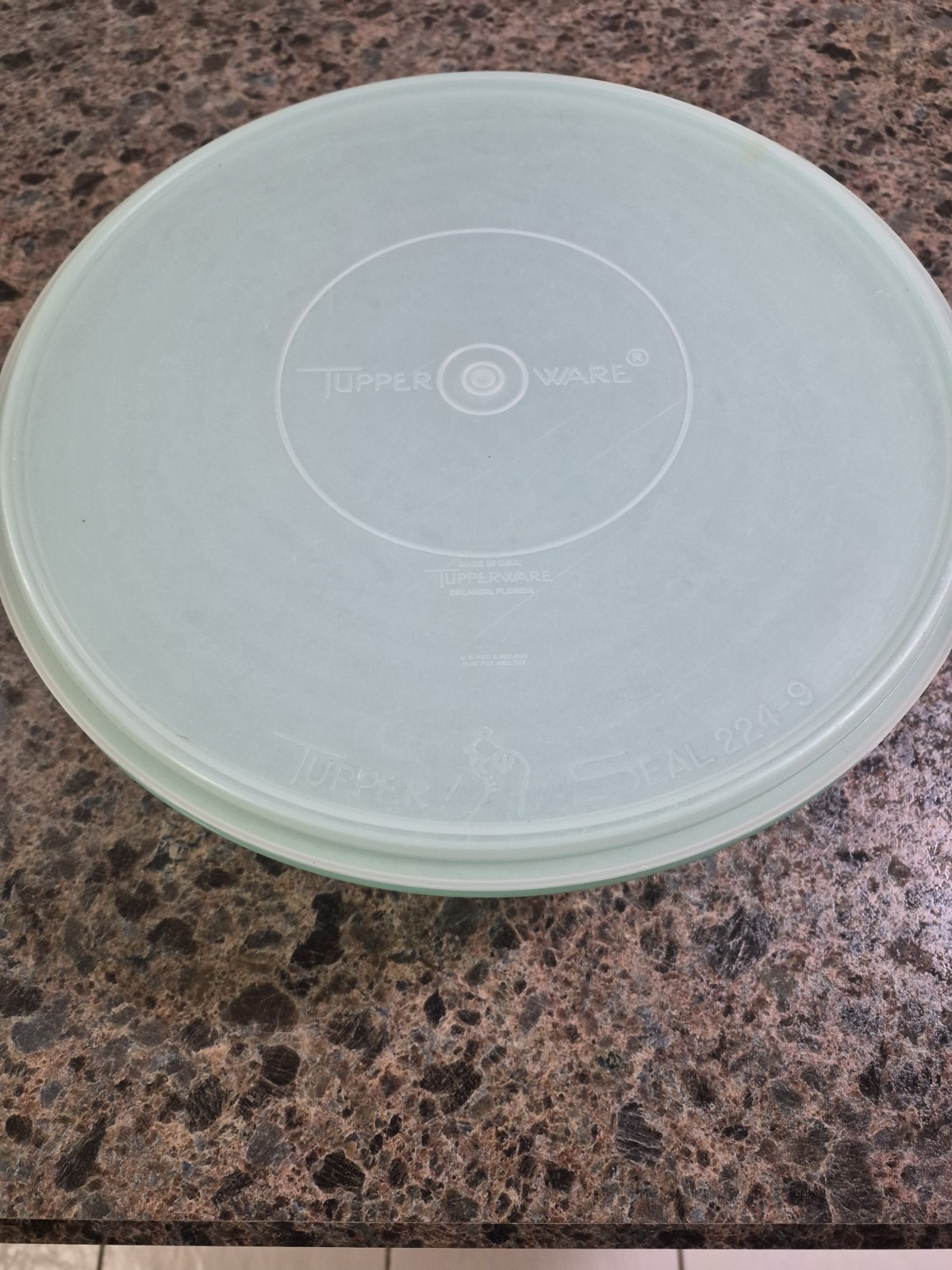 Vintage Large Tupperware 274-5 Fix-N-Mix Green Bowl 12” with Lid