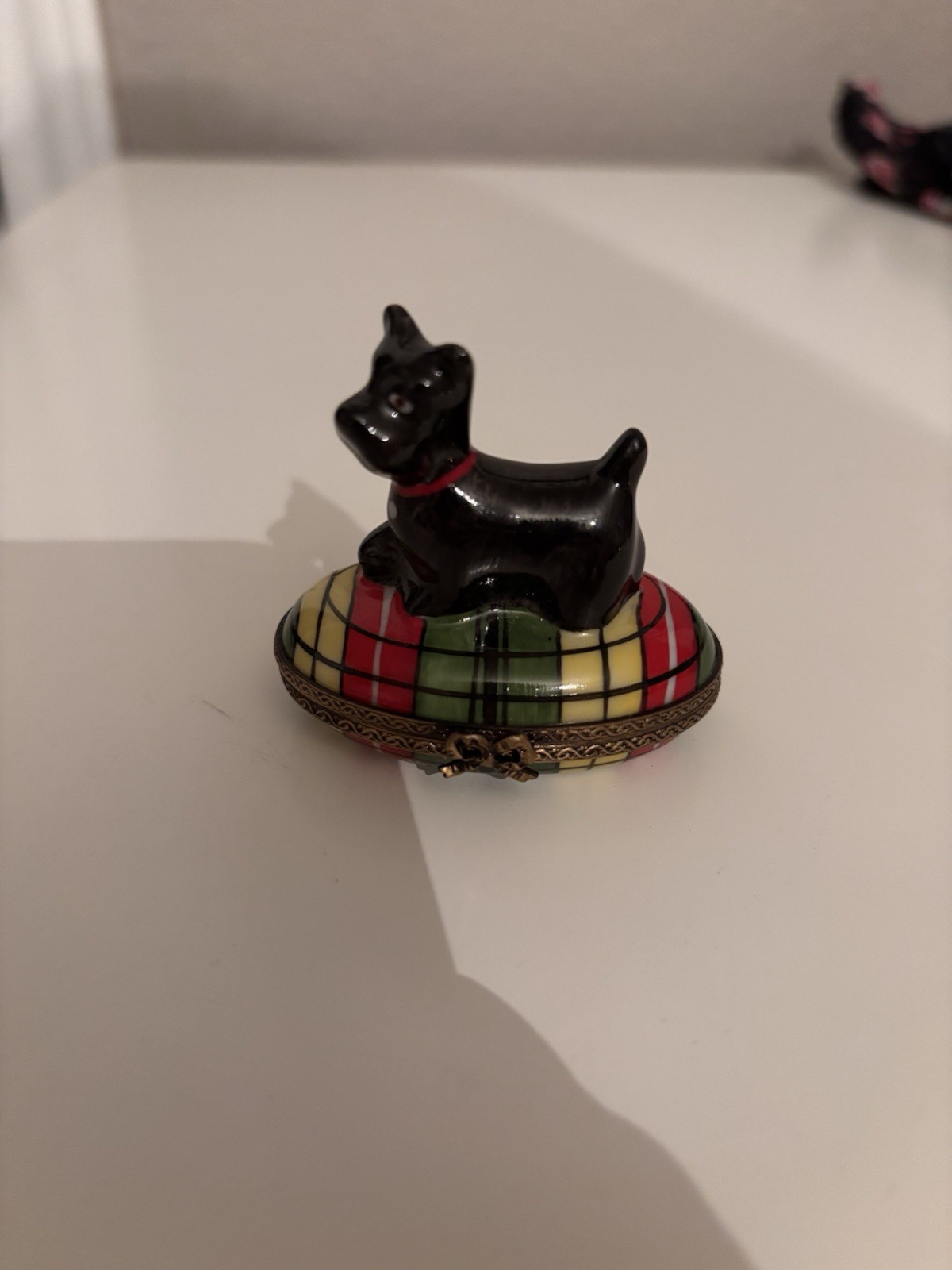 Vintage Limoges Hand Painted Scottie Dog Vintage Limoges Hand Painted Scottie Dog