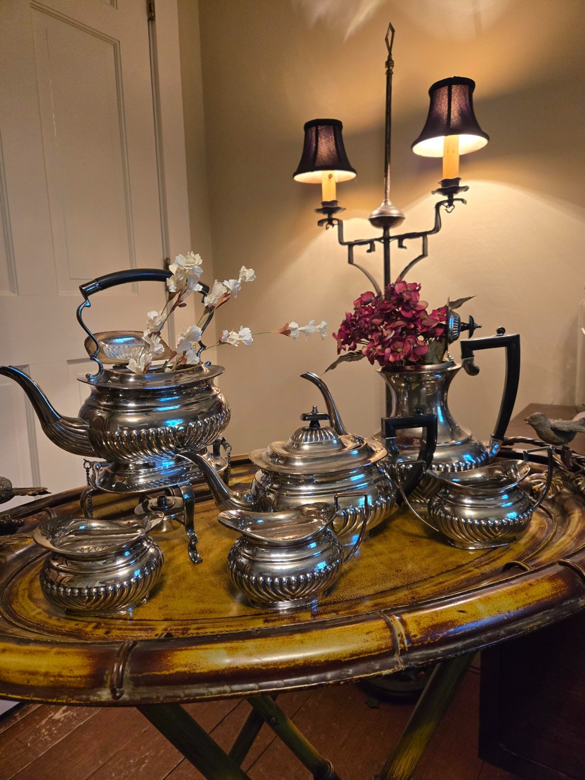 1920-1950\'s EPNS Cheltenham Sheffield England Stamped Tea Set Collection 1920-1950\'s EPNS Cheltenham Sheffield England Stamped Tea Set Collection