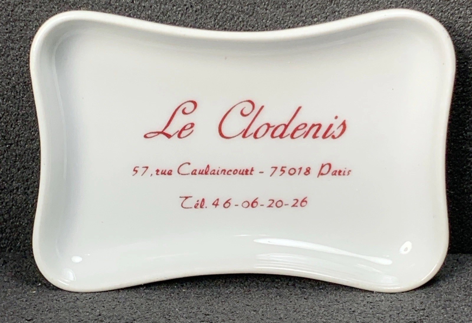 Pillivuyt Porcelain  “Le Clodenis” Trinket Tray, France Vintage Rare HTF