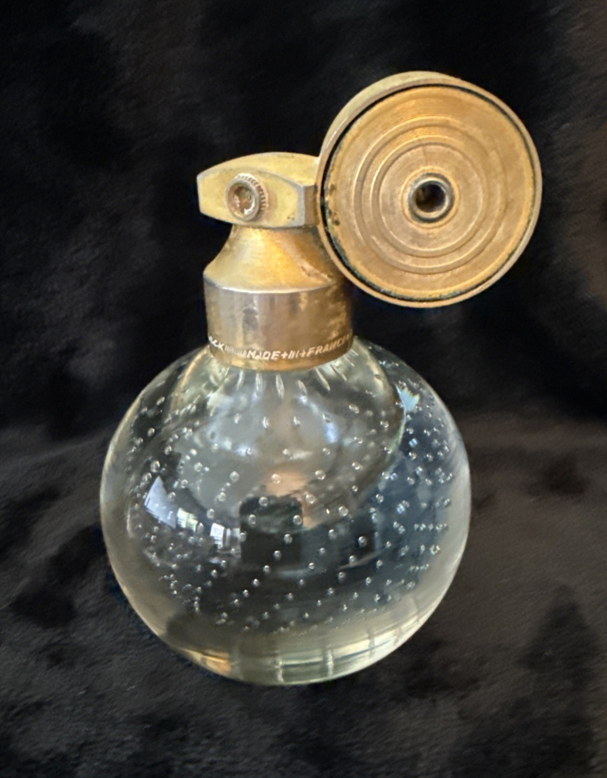 Vintage Marcel Franck Atomizer w/Captured Bubbles~Made in France Brevete SGDG