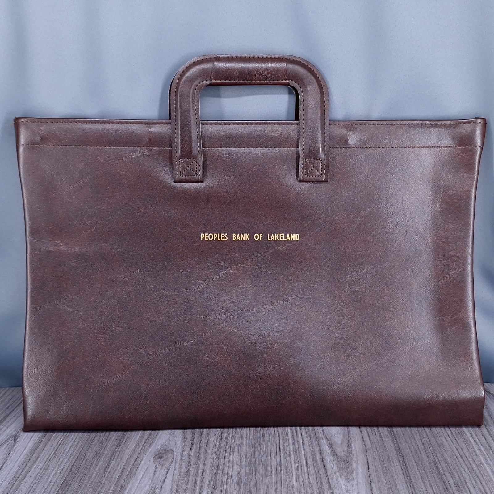 VTG Peoples Bank of Lakeland Legal Document Storage Carry Bag Advertisement VTG Peoples Bank of Lakeland Legal Document Storage Carry Bag Advertisement