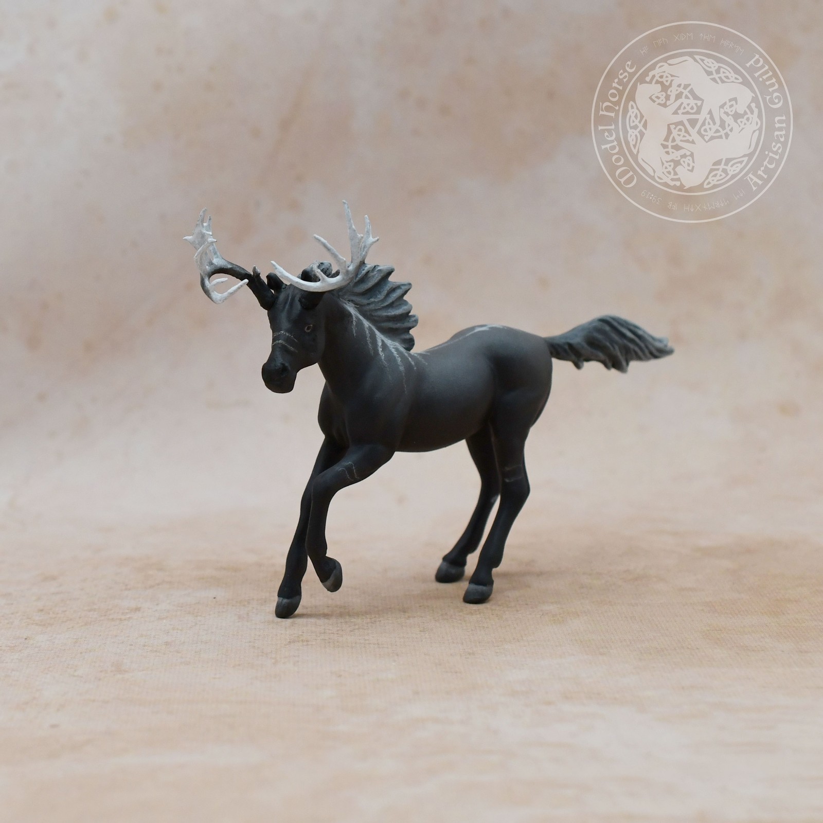 Custom Breyer G5 Running Mare Stablemate - Forest Phantom - 1:32 Custom Breyer G5 Running Mare Stablemate - Forest Phantom - 1:32