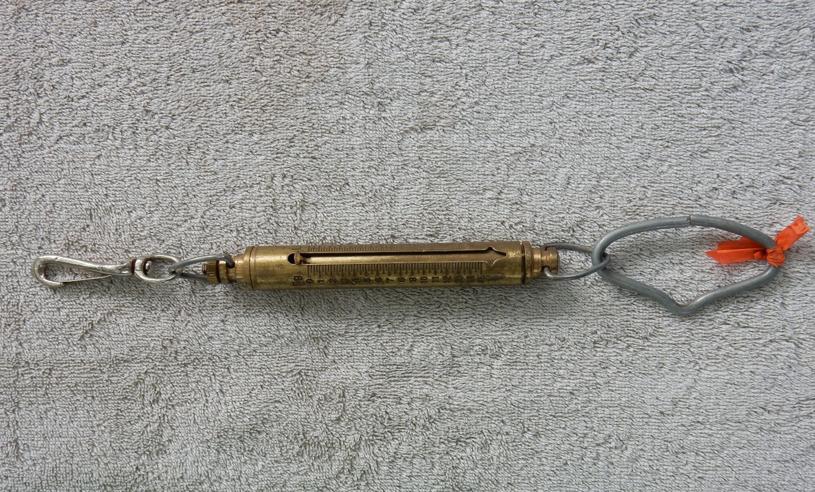 Vtg K&E/Chatillon Tension Handle for Surveying_Brass_0 - 30 lbs_Graduated Scale Vtg K&E/Chatillon Tension Handle for Surveying_Brass_0 - 30 lbs_Graduated Scale