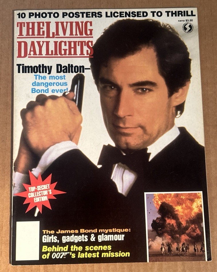 The Living Daylights The Official Poster Magazine Timothy Dalton 5 posters Bond