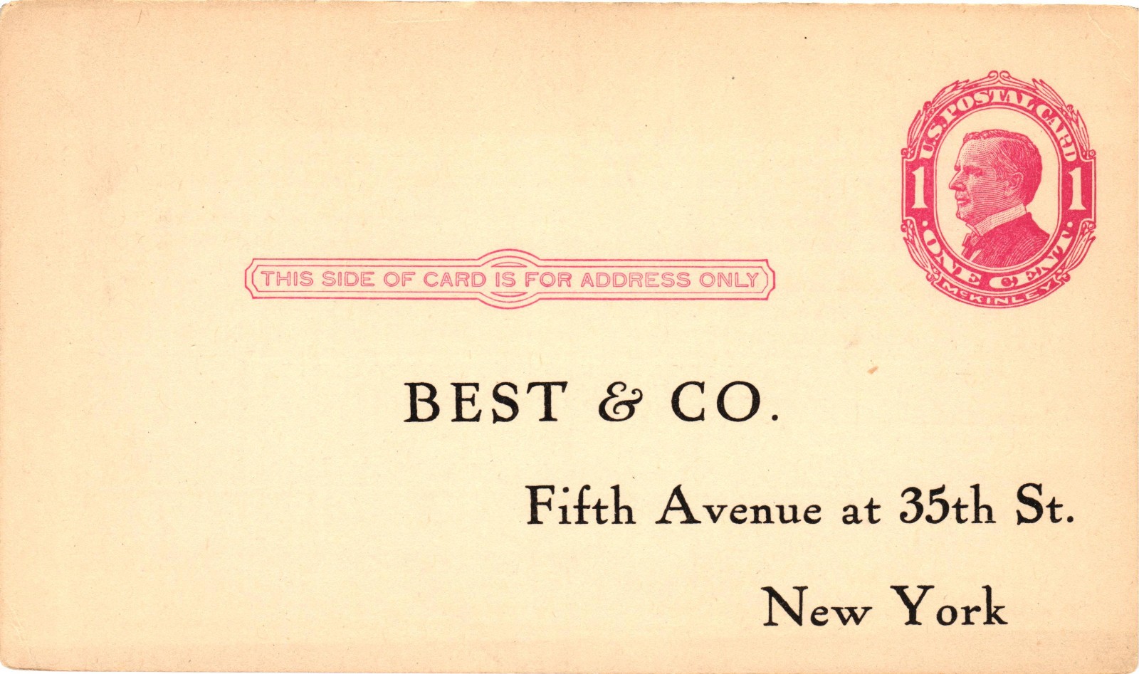 Vintage Best & Co Fifth Avenue NYC Fashion Catalogue Advertising McKinley Postal