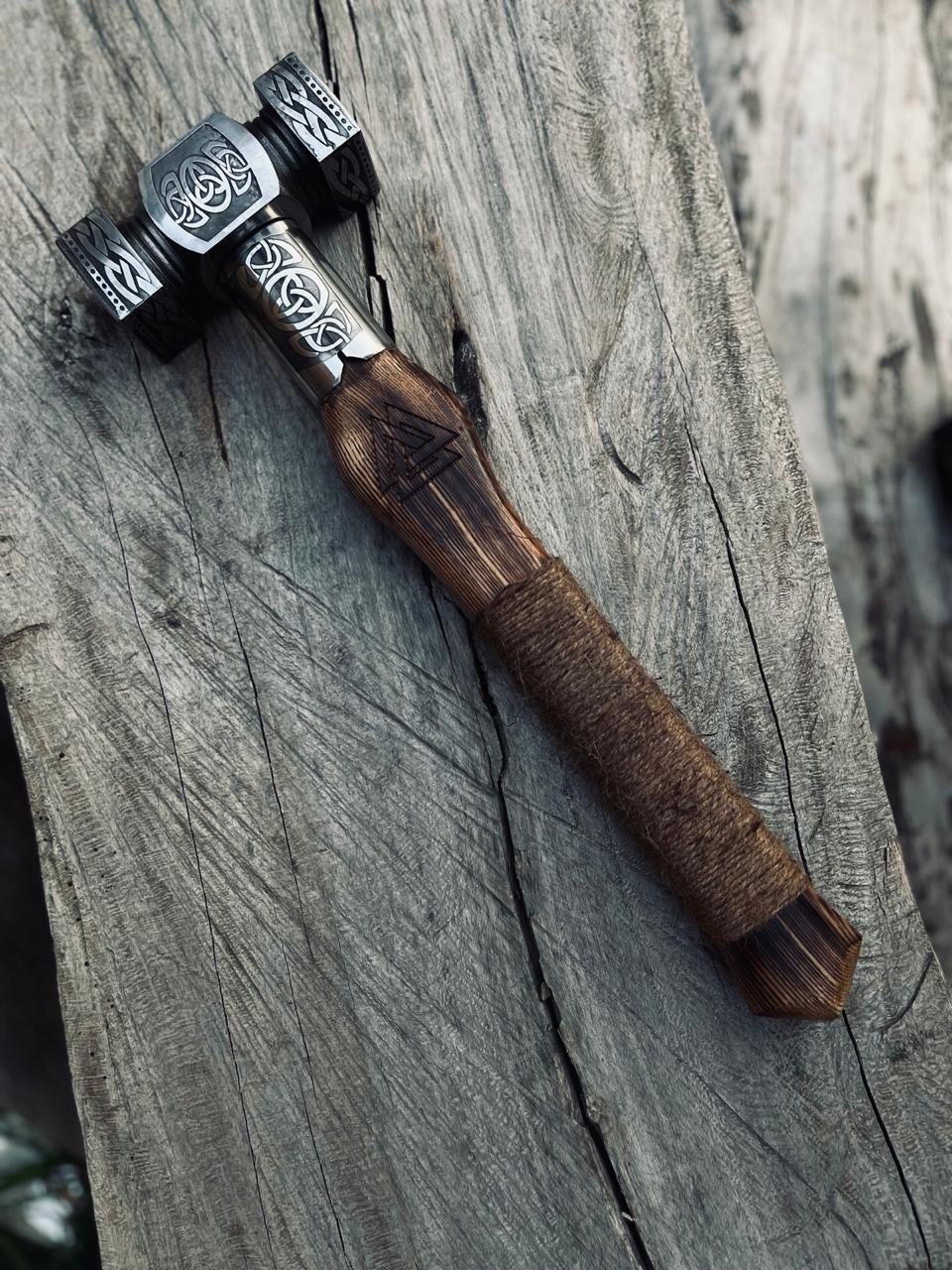 Handmade Viking Forging Hammer 18”| Norse mythology Decor| Christmas Gift