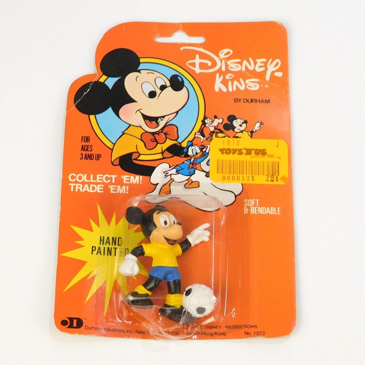 Vintage 1972 Disneykins Mickey Mouse Soccer Durham Figure Sealed Card Toys R US Vintage 1972 Disneykins Mickey Mouse Soccer Durham Figure Sealed Card Toys R US