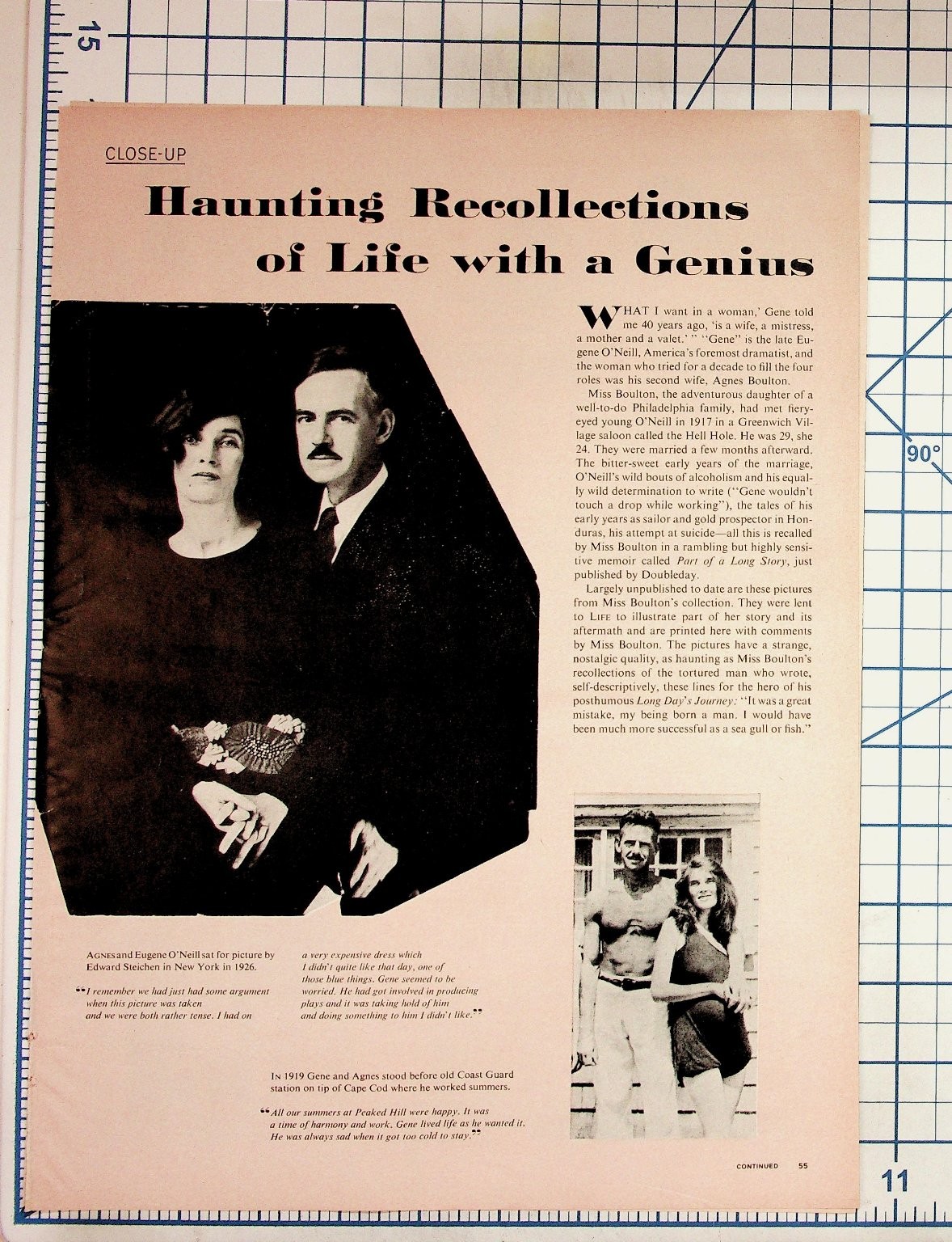 Eugene O\'Neill Magazine Article Set Historic Photos Biographical Ephemera