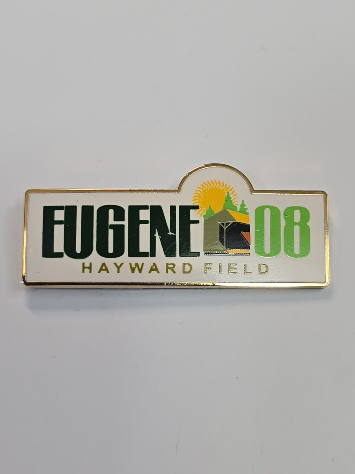 Eugene 08 Hayward Field Lapel Pin University of Oregon Football Field Go Ducks