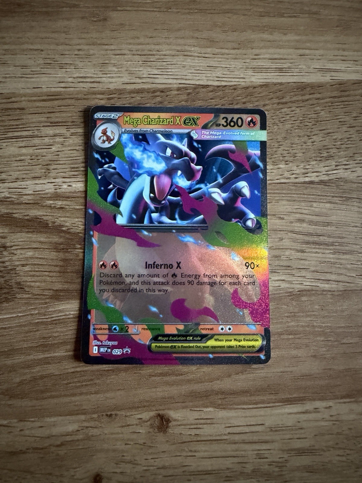 Mega Charizard X ex Holo Promo ME: Mega Evolution Promo 029 NM