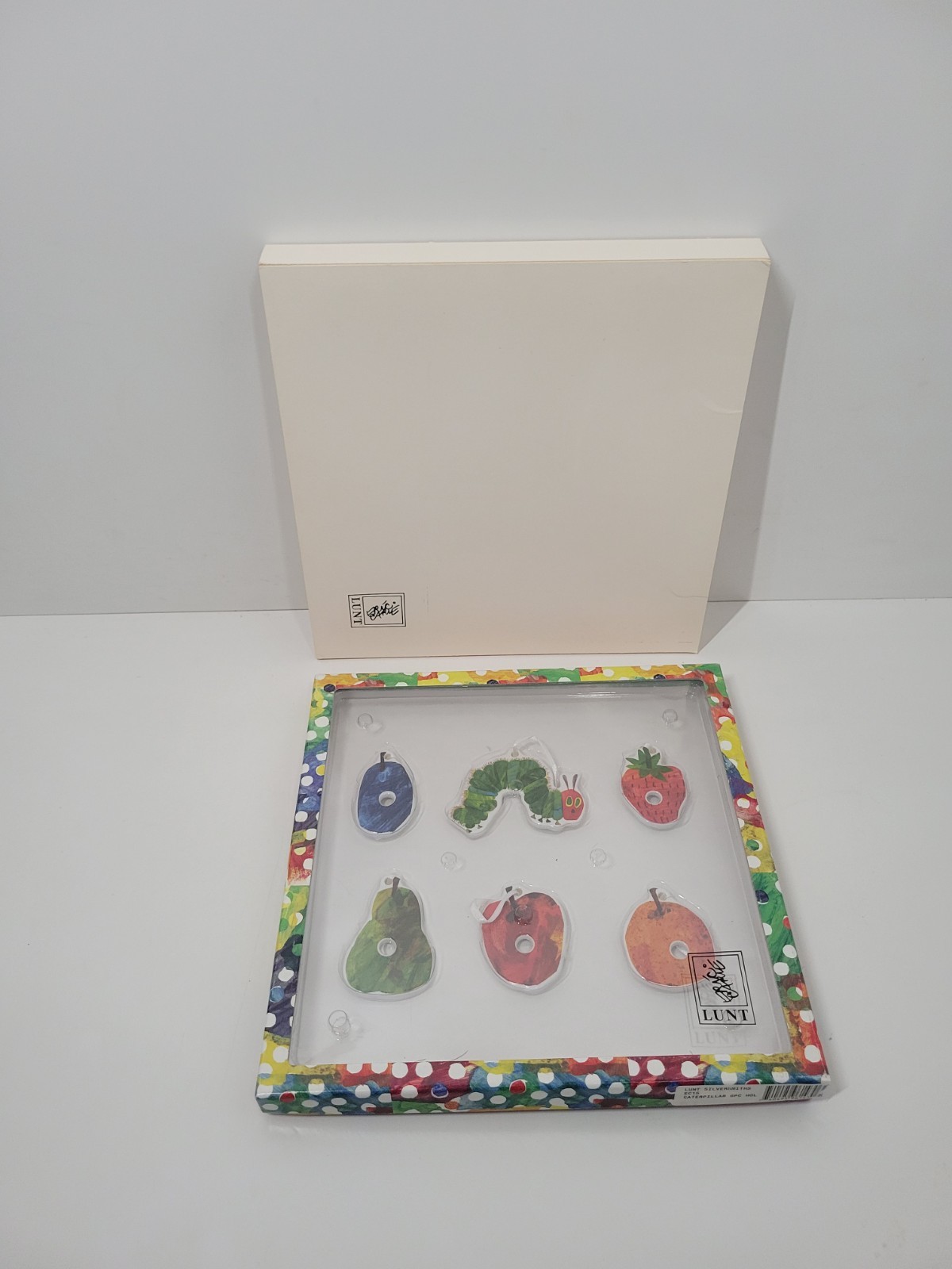 Lunt Silversmiths The Very Hungry Caterpillar Eric Carle Ornament Set New