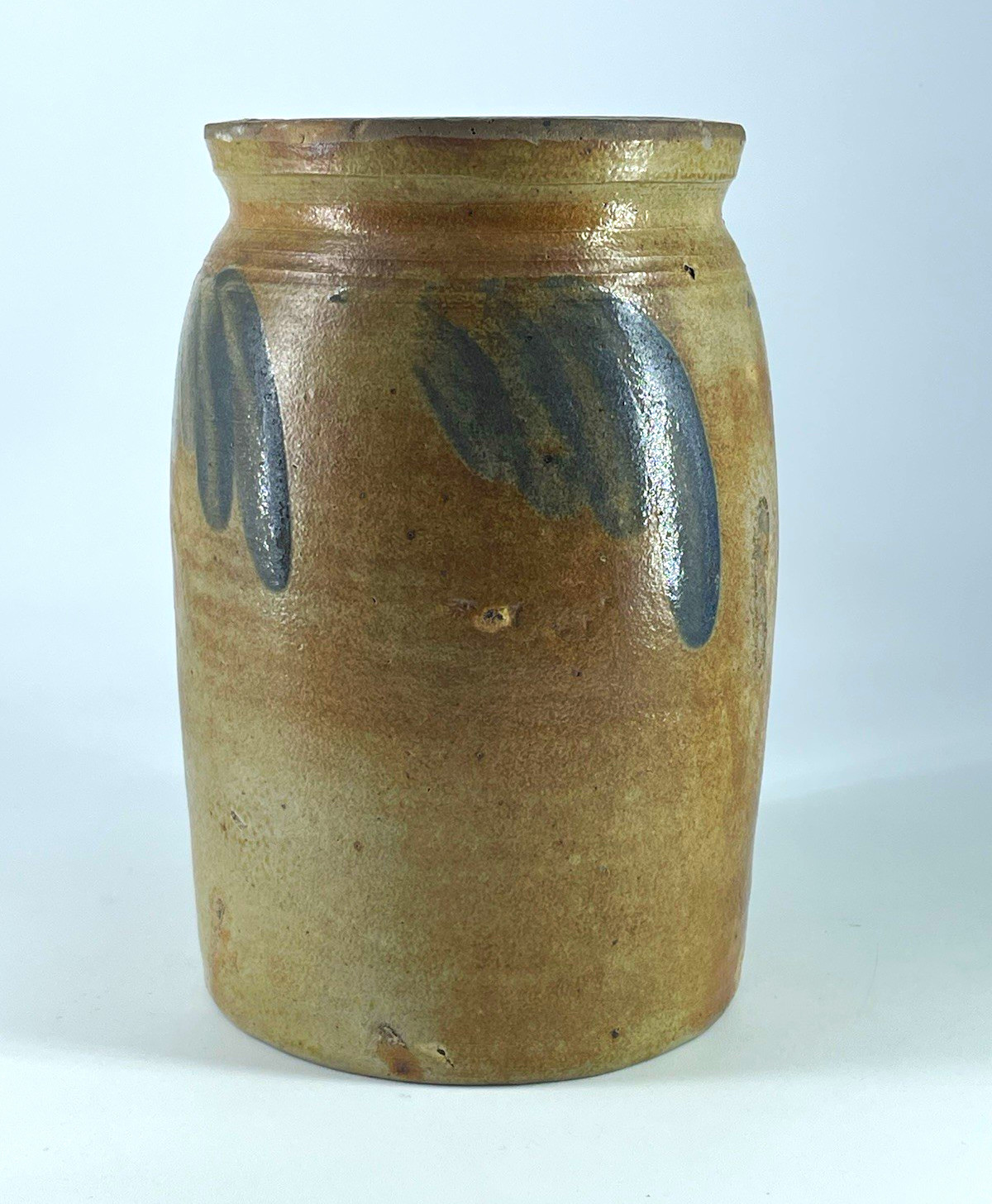 Antique Rare American Blue Decorated Stoneware Crock 19th C Mid-Atlantic 7’ 1/2 Antique Rare American Blue Decorated Stoneware Crock 19th C Mid-Atlantic 7’ 1/2