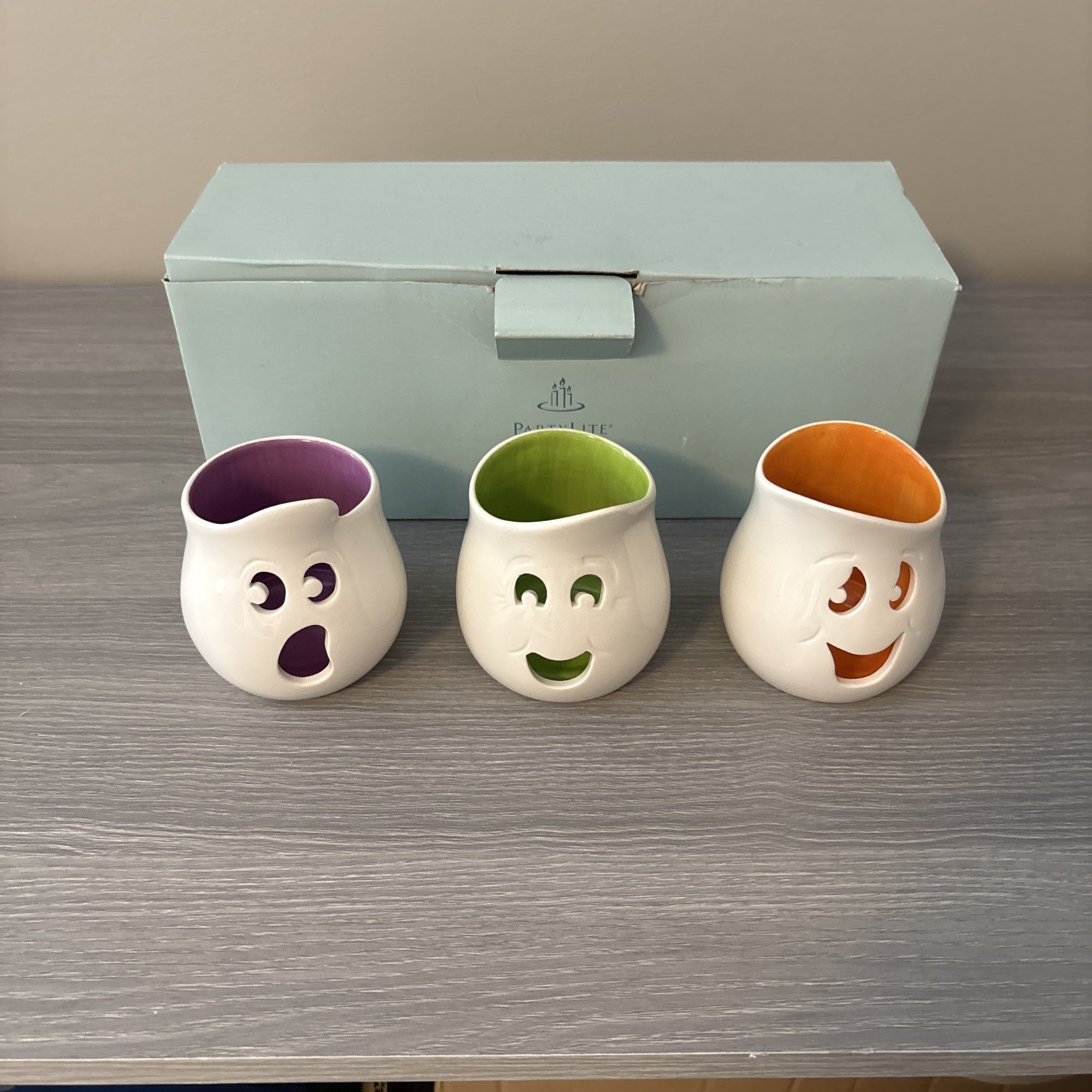 Partylite Ghouly Halloween Tea light Candle Holders Partylite Ghouly Halloween Tea light Candle Holders