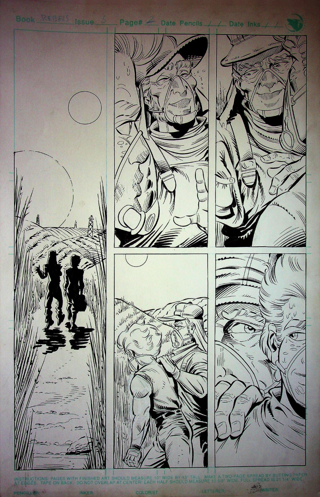 Elfquest The Rebels 1994 #5 Delfin Barral Comic Book Hand-Drawn Interior Page Elfquest The Rebels 1994 #5 Delfin Barral Comic Book Hand-Drawn Interior Page