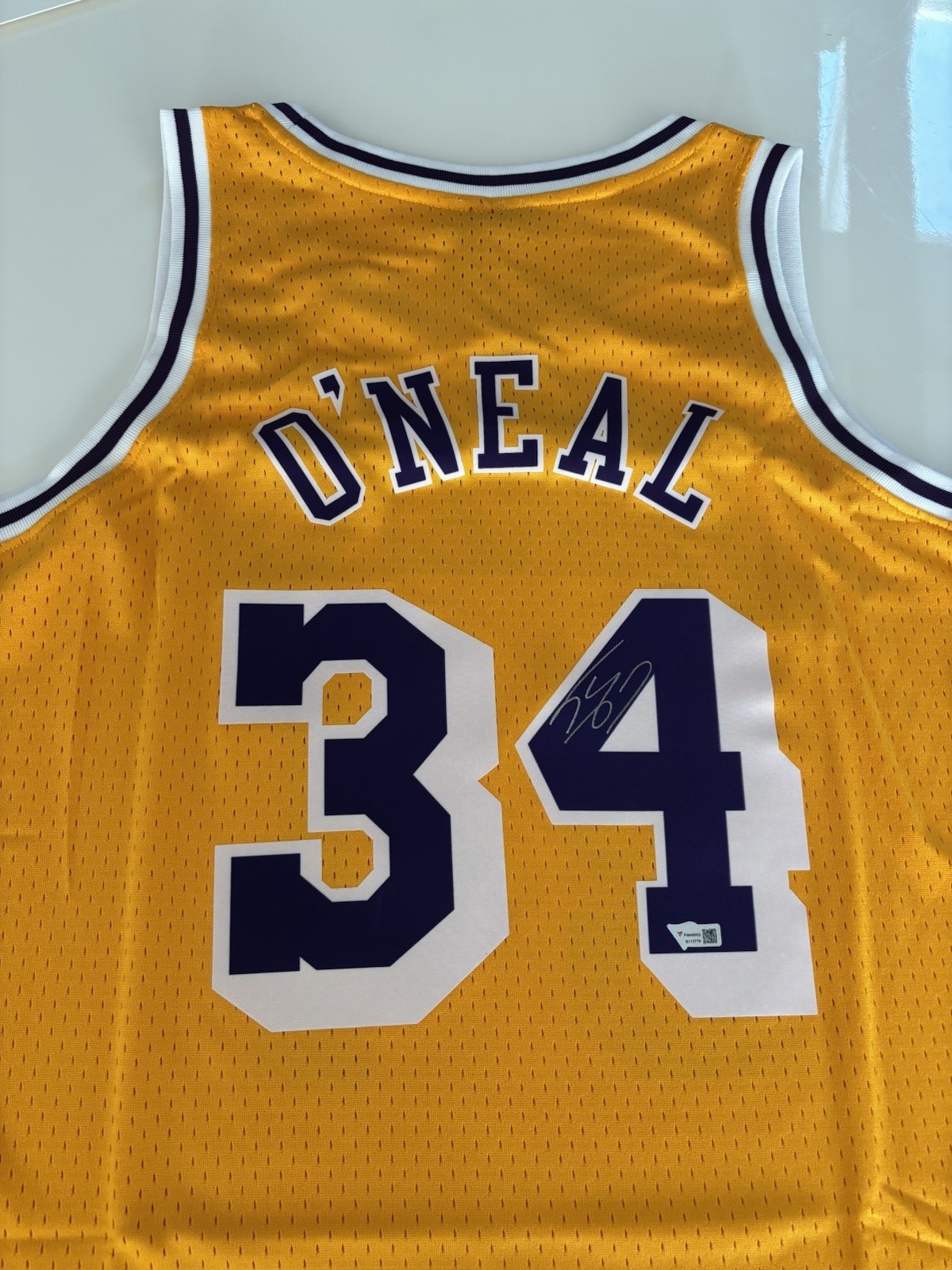 🏀🔥Shaquille O’Neal Hand Signed Lakers Mitchell & Ness Jersey, Fanatics COA🔥🏀 🏀🔥Shaquille O’Neal Hand Signed Lakers Mitchell & Ness Jersey, Fanatics COA🔥🏀