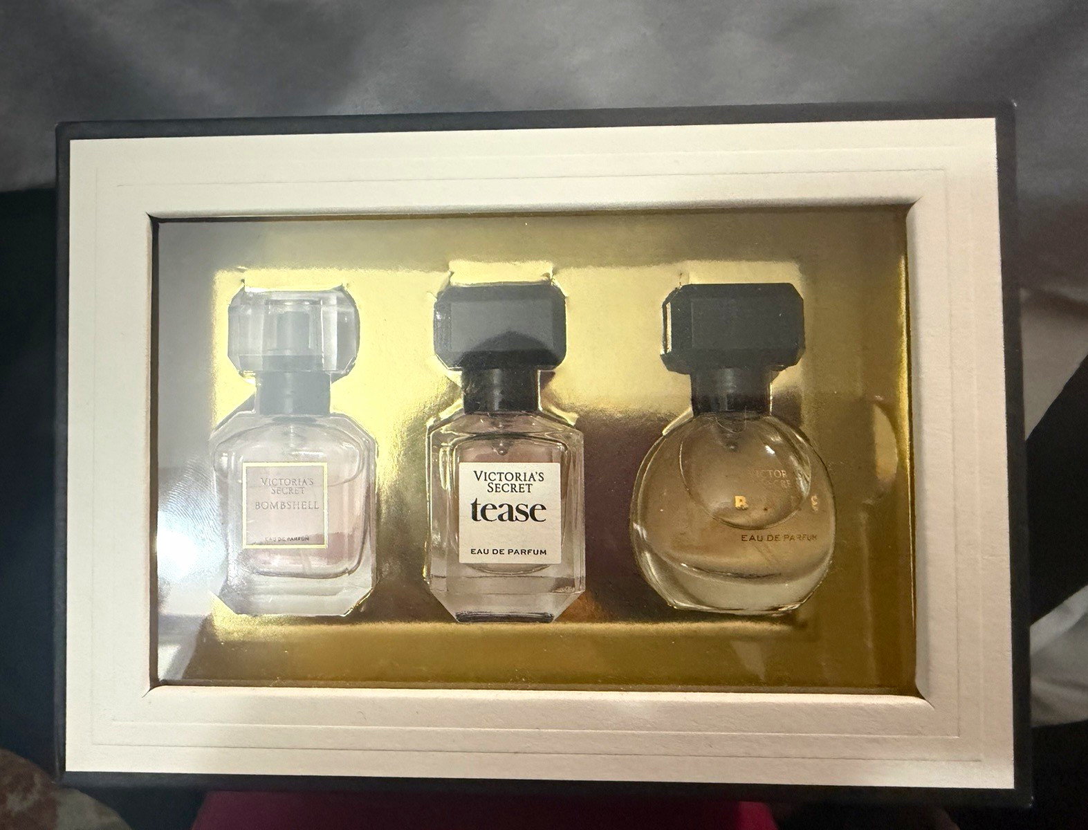 Victoria\'s Secret Mini Perfume Set 3pc Bombshell Tease Bare Eau de Parfum