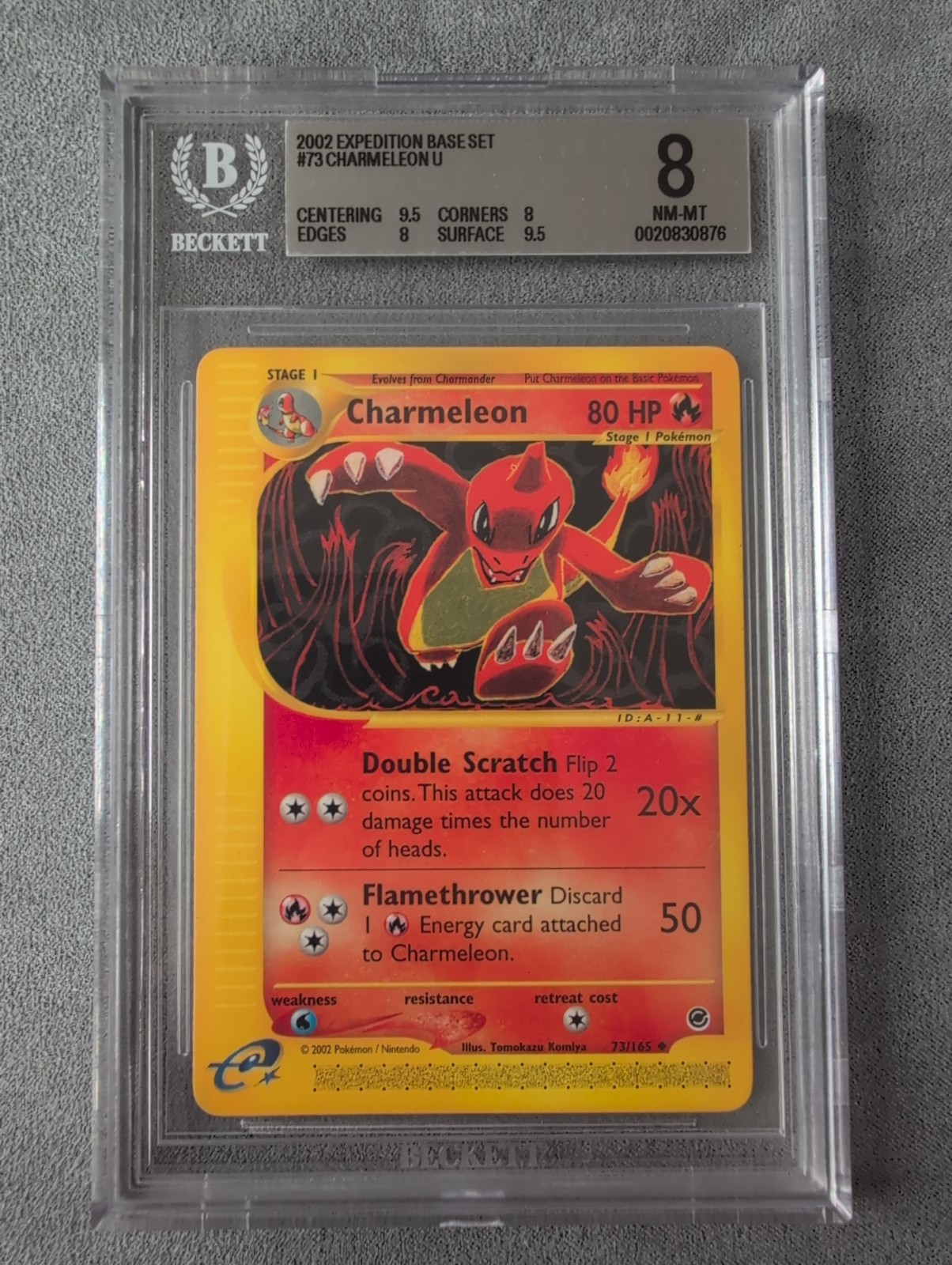 Pokémon TCG Charmeleon Expedition Base Set Card 73/165