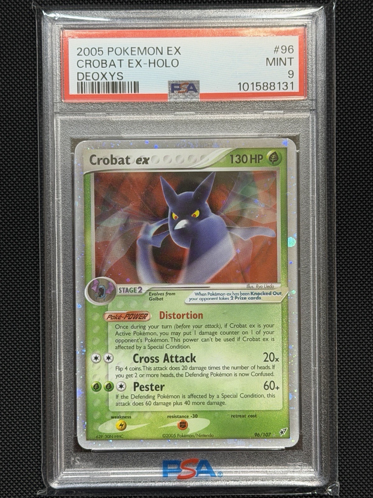 Pokémon EX Deoxys 2005 Crobat ex Holo 96/107 PSA 9 Pokémon EX Deoxys 2005 Crobat ex Holo 96/107 PSA 9