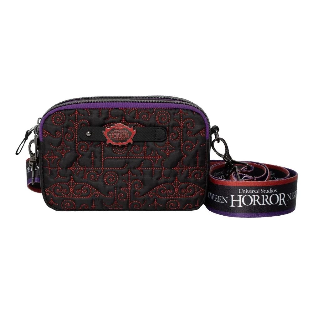 Universal HHN Halloween Horror Nights 2026 Logo Lug Coupe Crossbody Bag