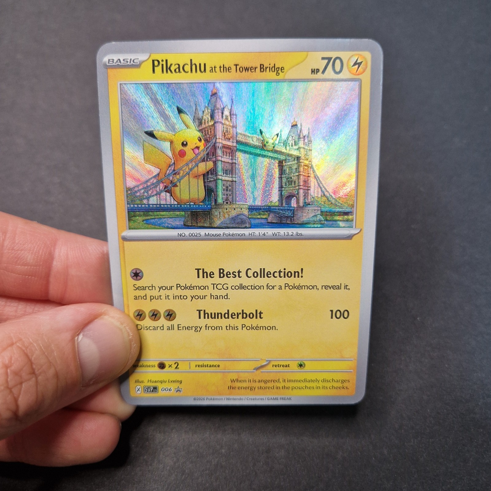 Japanese Pokemon Pikachu Landmark Bridge Landmark Custom Full Art Card