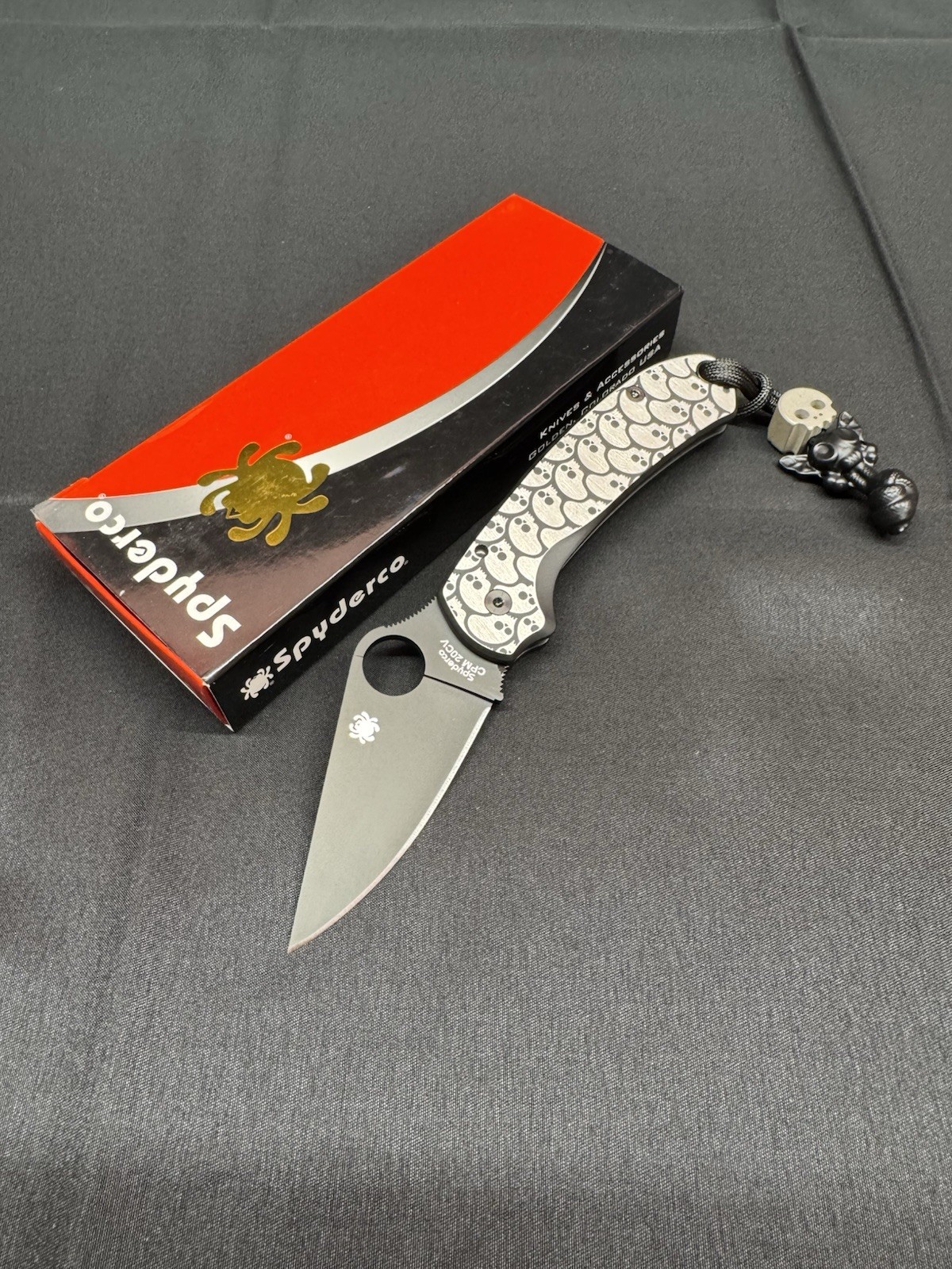 Flytanium X PLAYGE Titanium Spyderco Para 3 CPM 20CV Pandemic EDC NEW Flytanium X PLAYGE Titanium Spyderco Para 3 CPM 20CV Pandemic EDC NEW