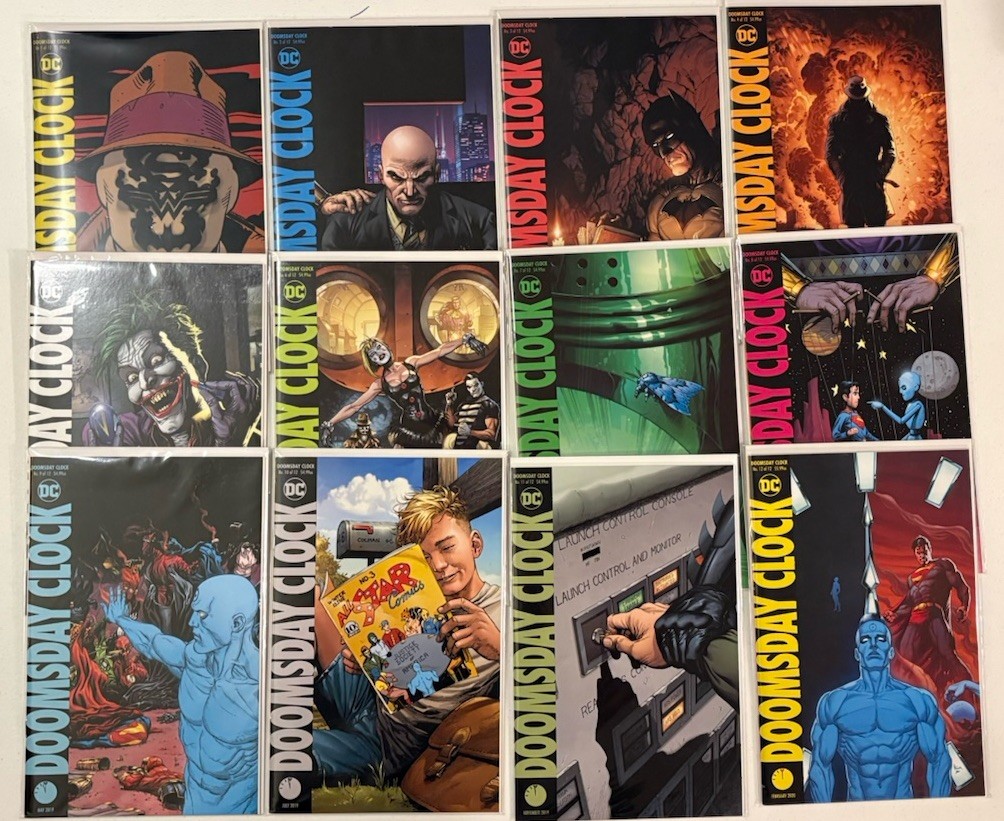 DC Comics Lot: Doomsday Clock (2018) #1-12 Complete Series Geoff Johns DC Comics Lot: Doomsday Clock (2018) #1-12 Complete Series Geoff Johns