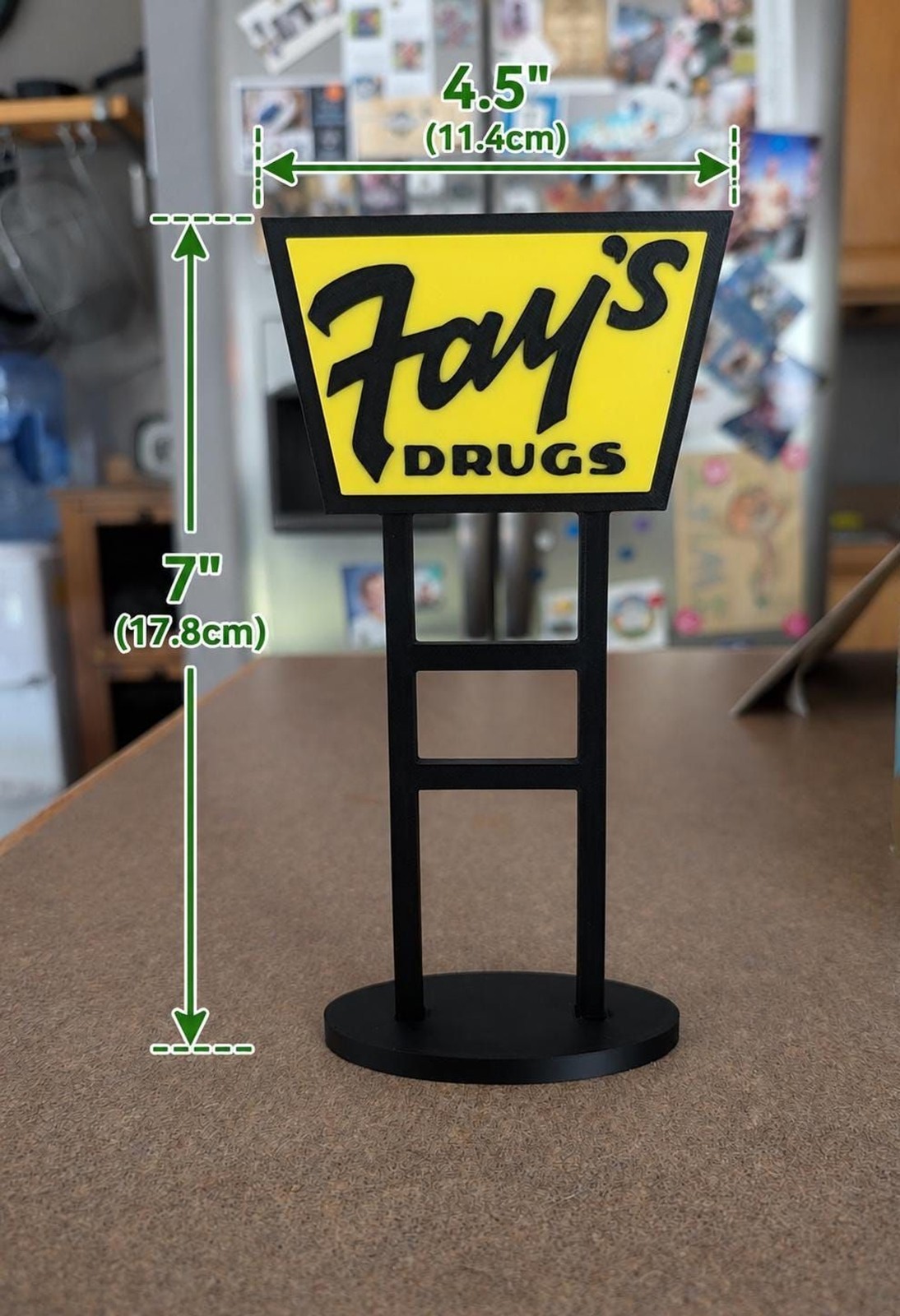 Vintage-Style Fay’s Drugs Replica Sign with Posts - NEW Design