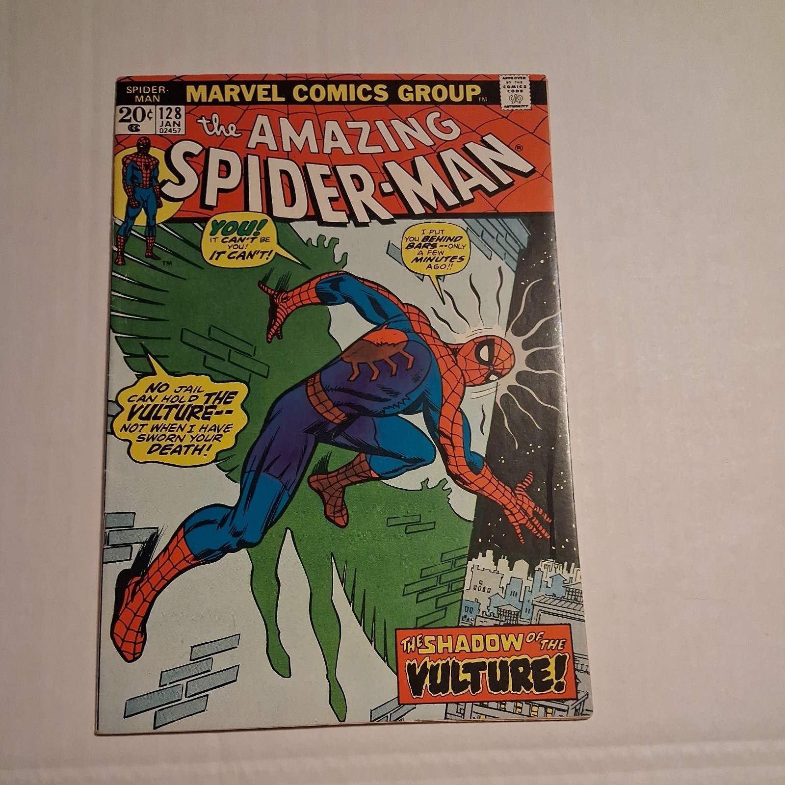 AMAZING SPIDER-MAN #128 BRONZE HIGH GRADE SWEET VULTURE COVER LOOKS GREAT