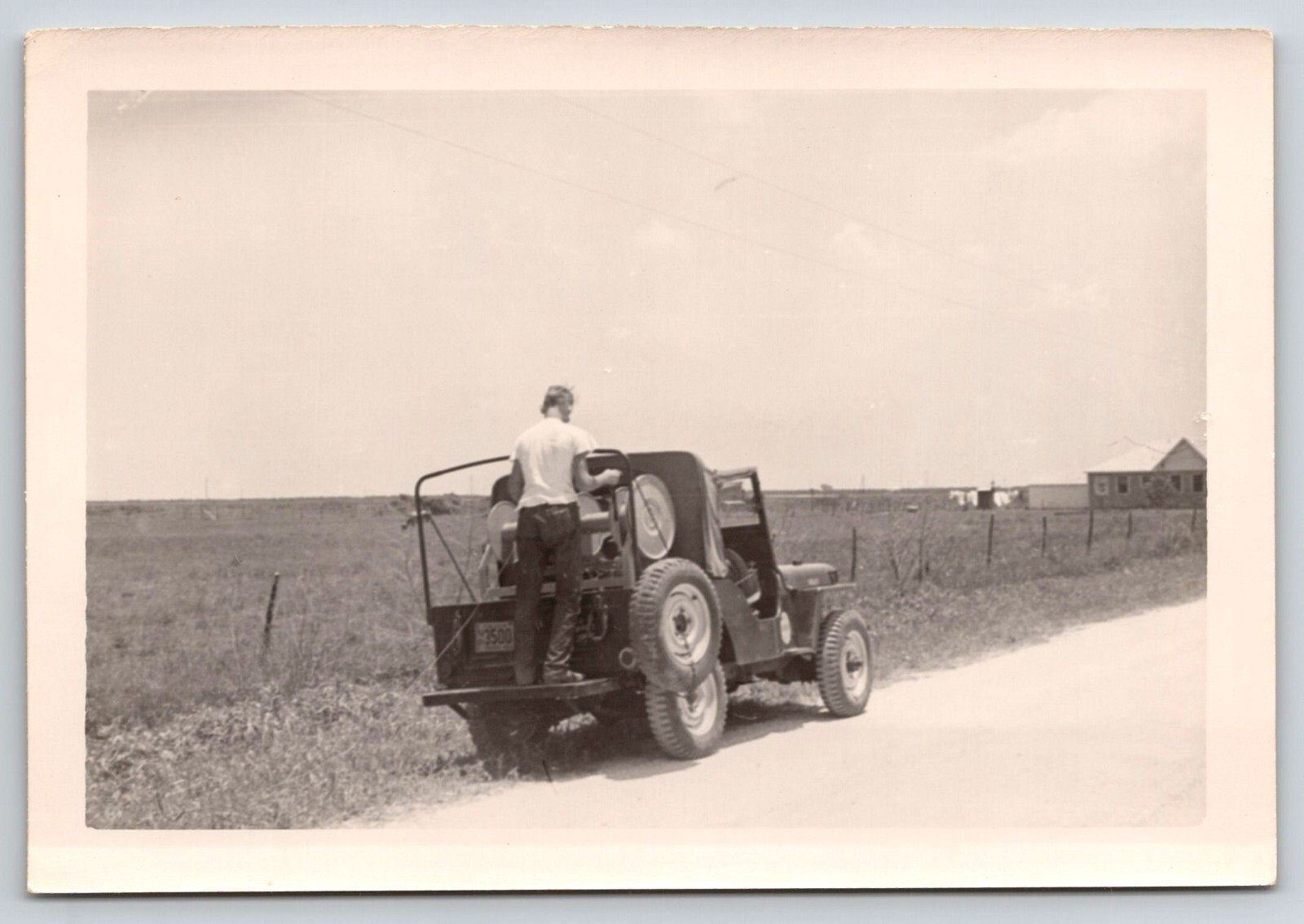Photograph 1949 Jeep Angleton Tx Photo