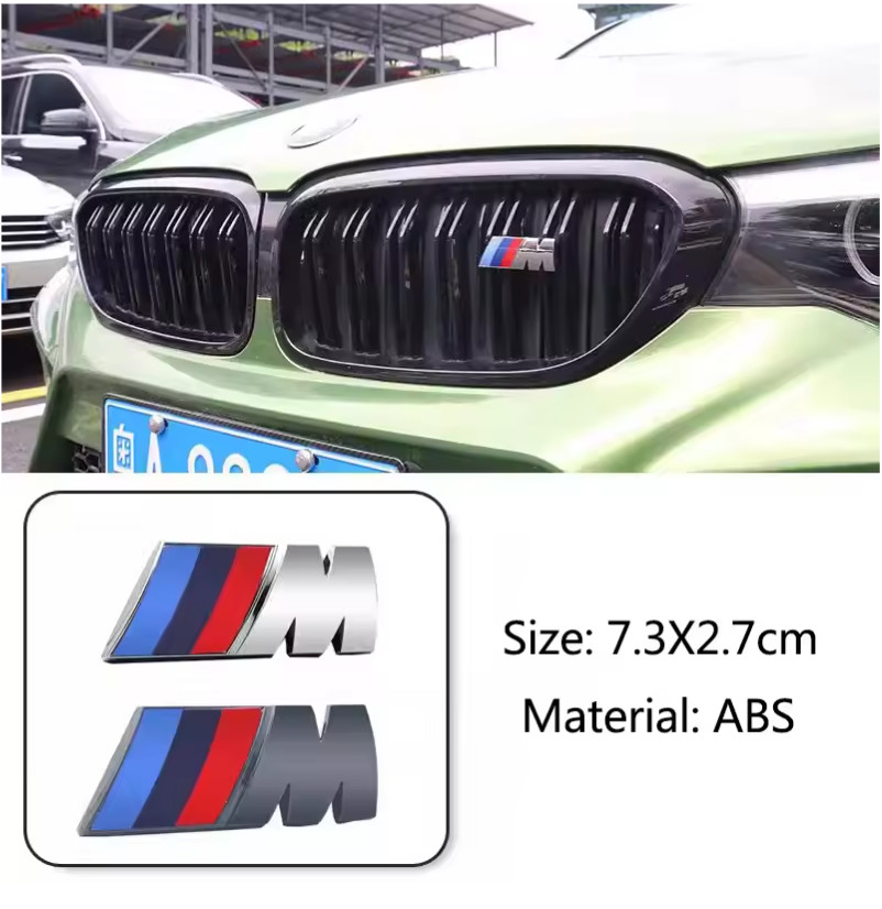 1Pc M Logo 3D ABS Car Styling Front Grille Badge Emblem Accessory For *-bmw-*X2.