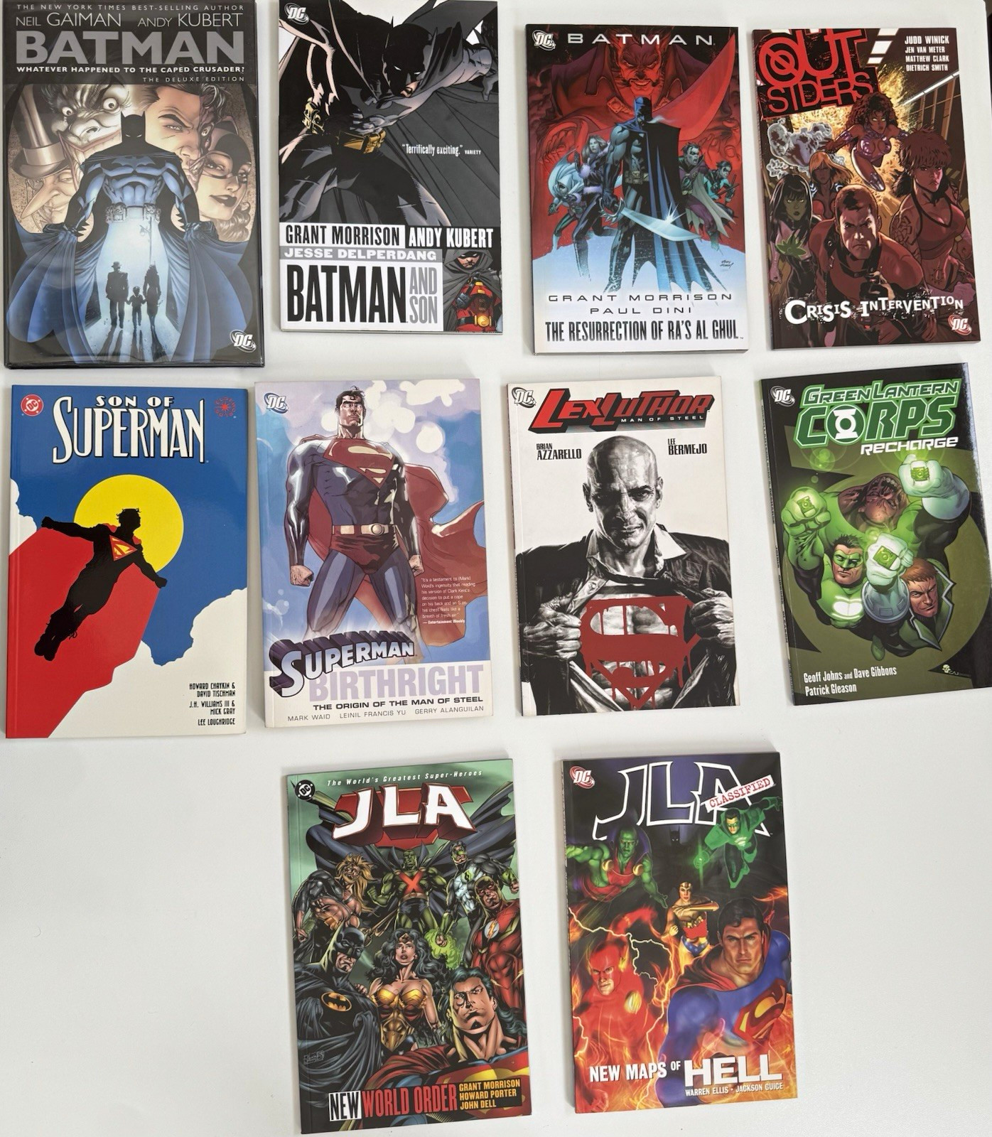 DC Comics TPB Mixed Lot Batman Superman Justice League Gaiman Morrison Johns