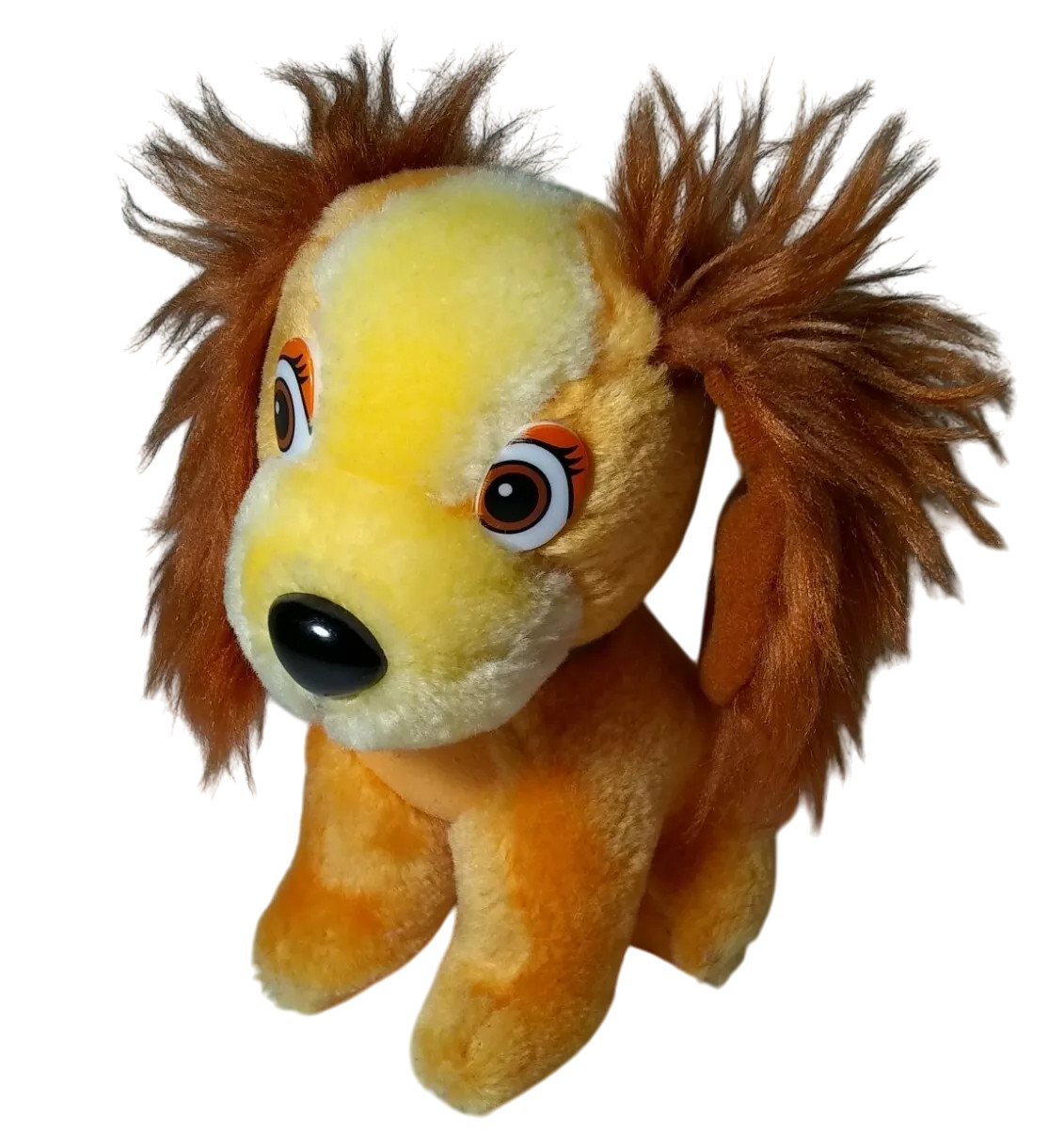 Vtg Lady Tramp Plush Dog Small Stuffed Animal Canasa Korea 7\