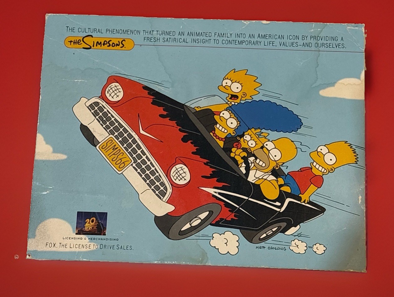 Vintage 1996 The Simpsons 20th Century Fox Media/Licensing Promo. Rare