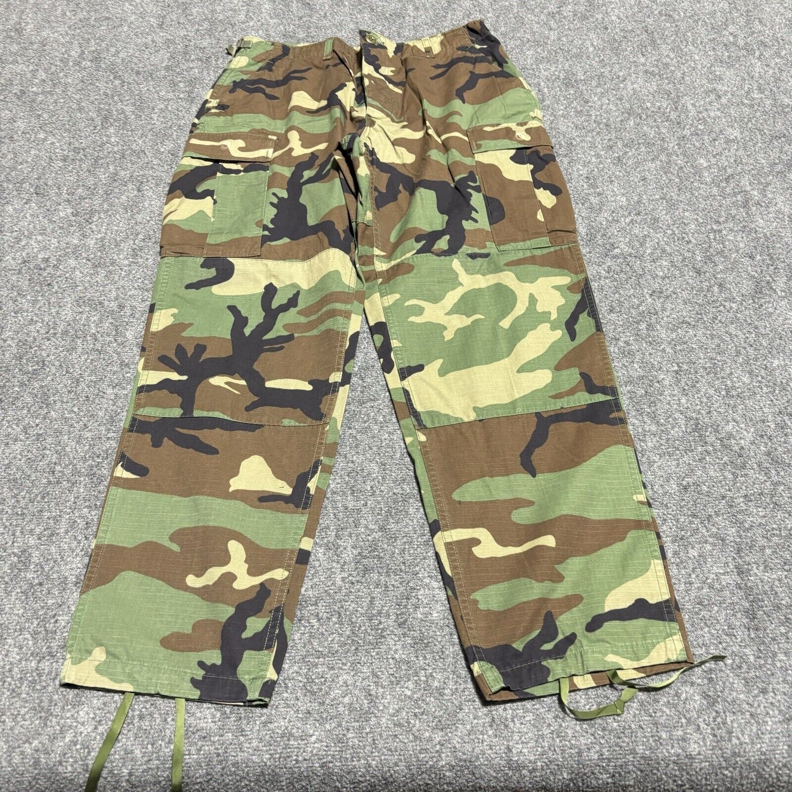 US Army Woodland Combat Trousers Adult Large Regular 35x31 Hot Weather Ripstop*