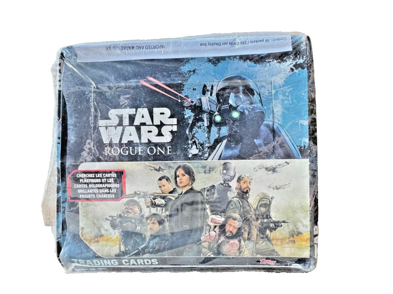 TOPPS STAR WARS ROGUE ONE 2016 BOOSTER BOX( 50 PACKS - 250 CARDS )LOW CSTM VALUE