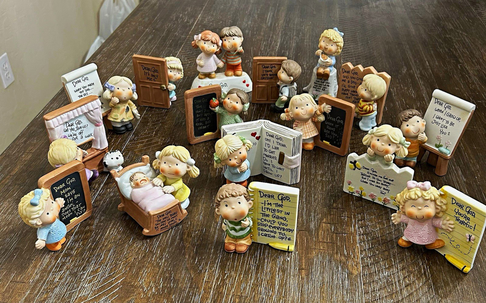 Vintage Enesco Dear God Kids Figurines Lot of 16 1982 All Original Boxes Vintage Enesco Dear God Kids Figurines Lot of 16 1982 All Original Boxes