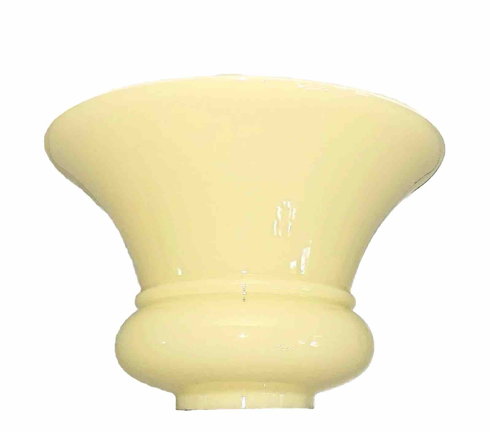 Antique 1920\'s-30\'s Art Deco Victorian Custard Glass Chandelier Slip Shade Qty 3