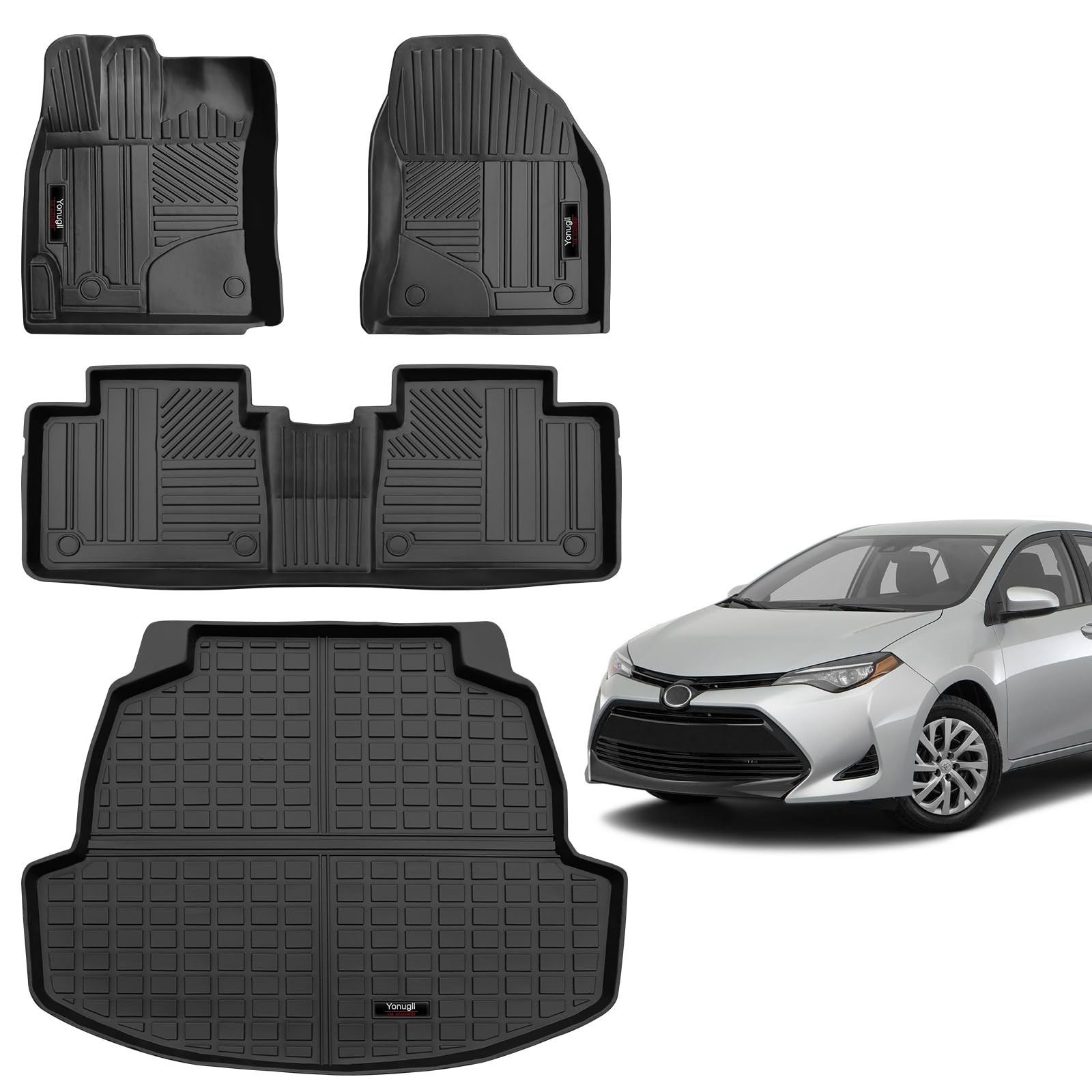 Floor Mats and Cargo Liner Set Compatible for 2020 2021 2022 2023 2024 Toyota... Floor Mats and Cargo Liner Set Compatible for 2020 2021 2022 2023 2024 Toyota...