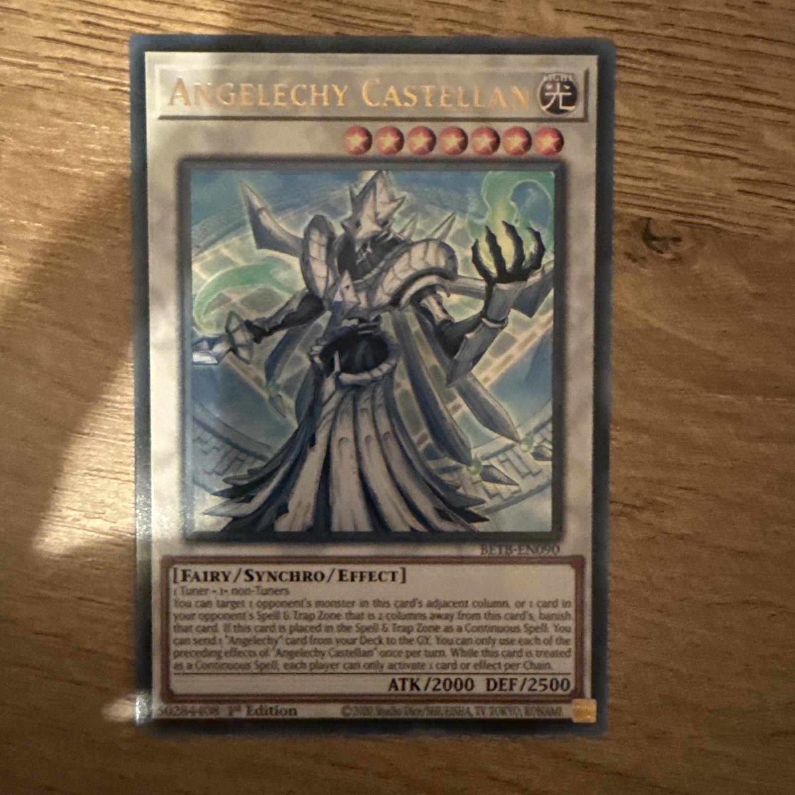 YuGiOh Angelechy Castellan BETB-EN090 Ultra Rare 1st Edition