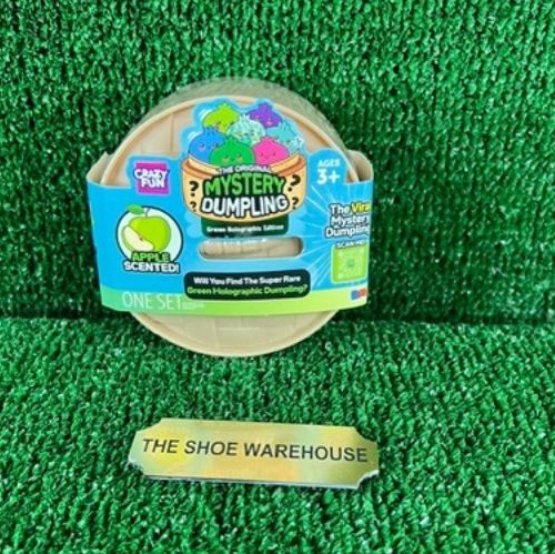 Green Holographic Mystery Squishy  The Viral Mystery Dumpling Apple Scented NEW