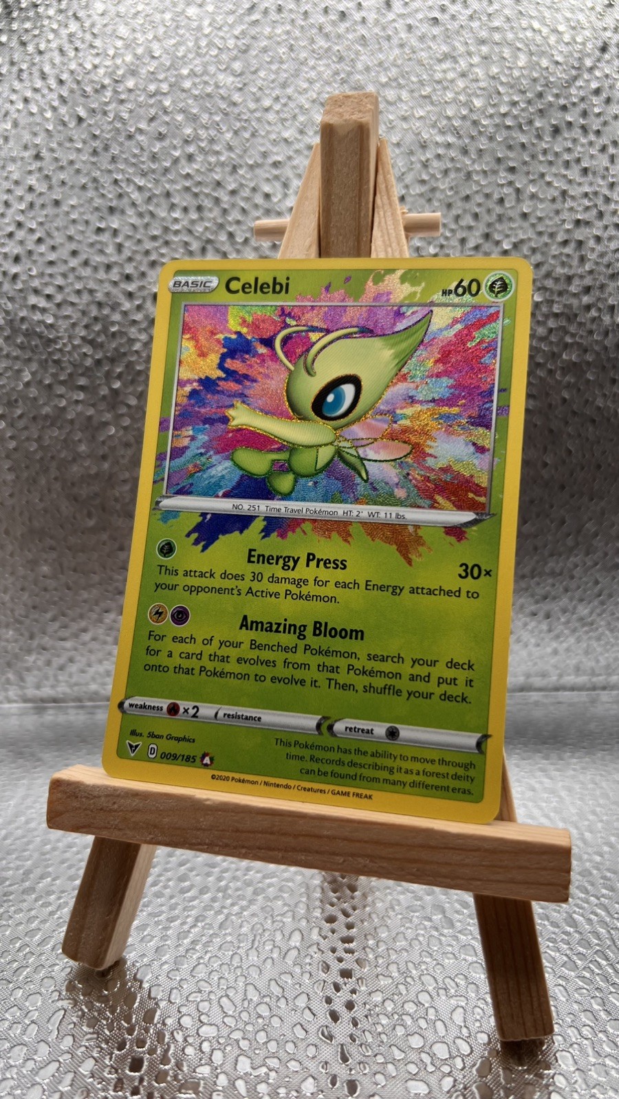 🌟Pokémon TCG Celebi 009/185 Amazing Rare Vivid Voltage