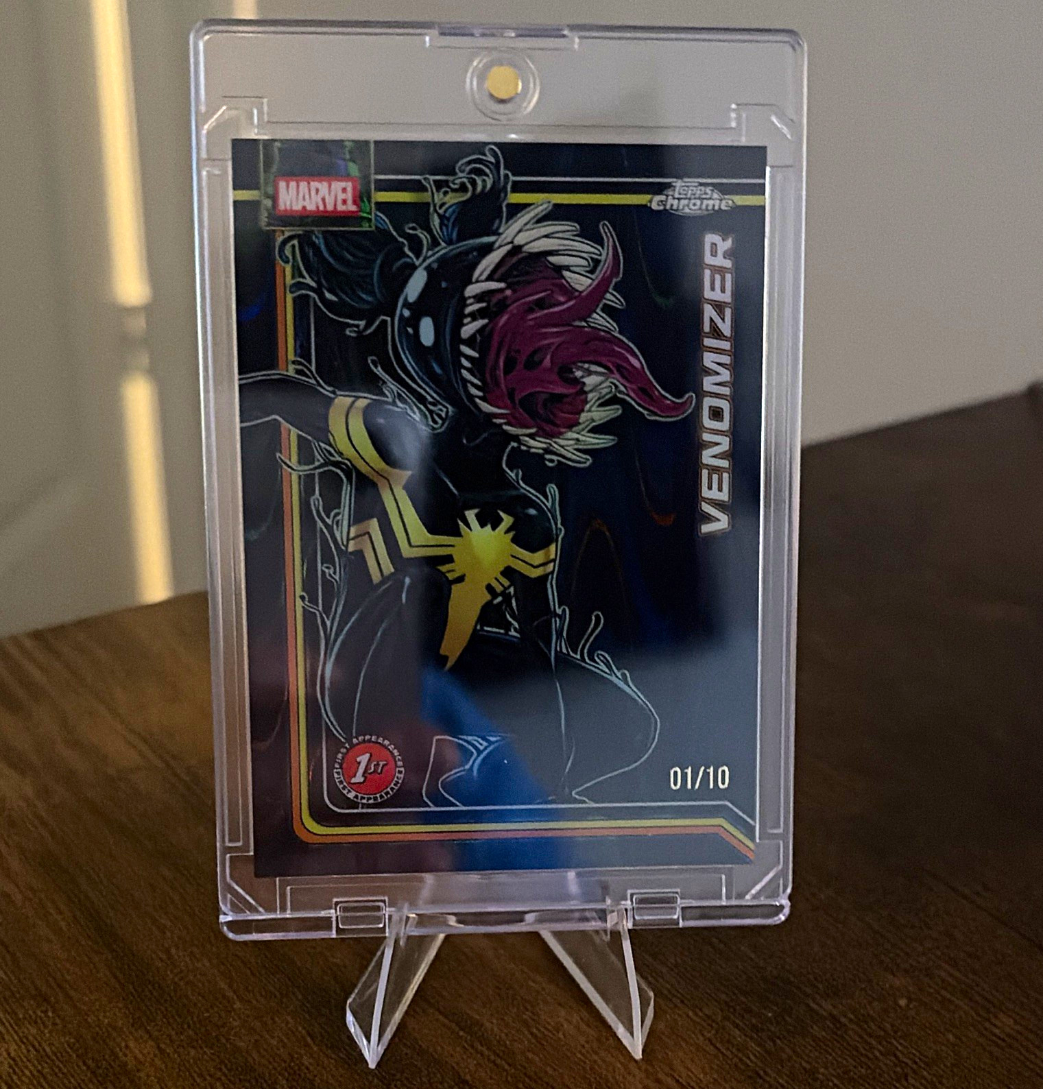 2026 Topps Chrome Marvel Venomizer #188 Black Refractor 1/10 Bookend