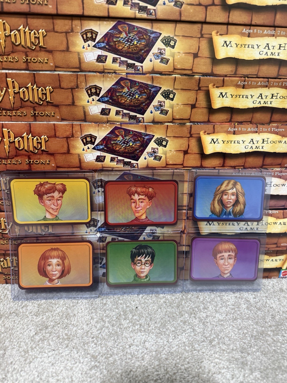 2001 Harry Potter Gnome Toss Fling Rookie Card Set Very Rare 6 Horizontal
