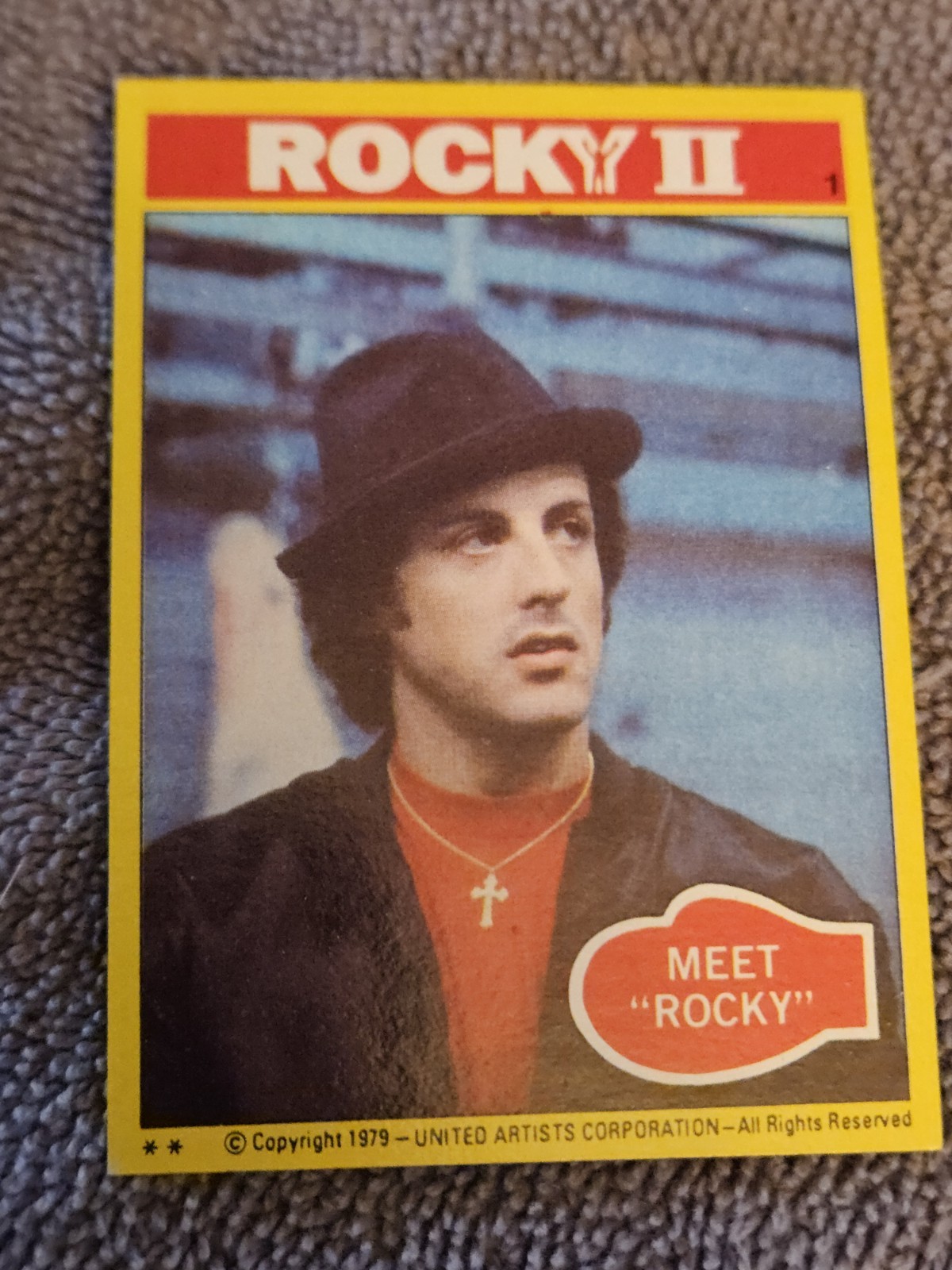 Vintage Topps Rocky Rookie Card \