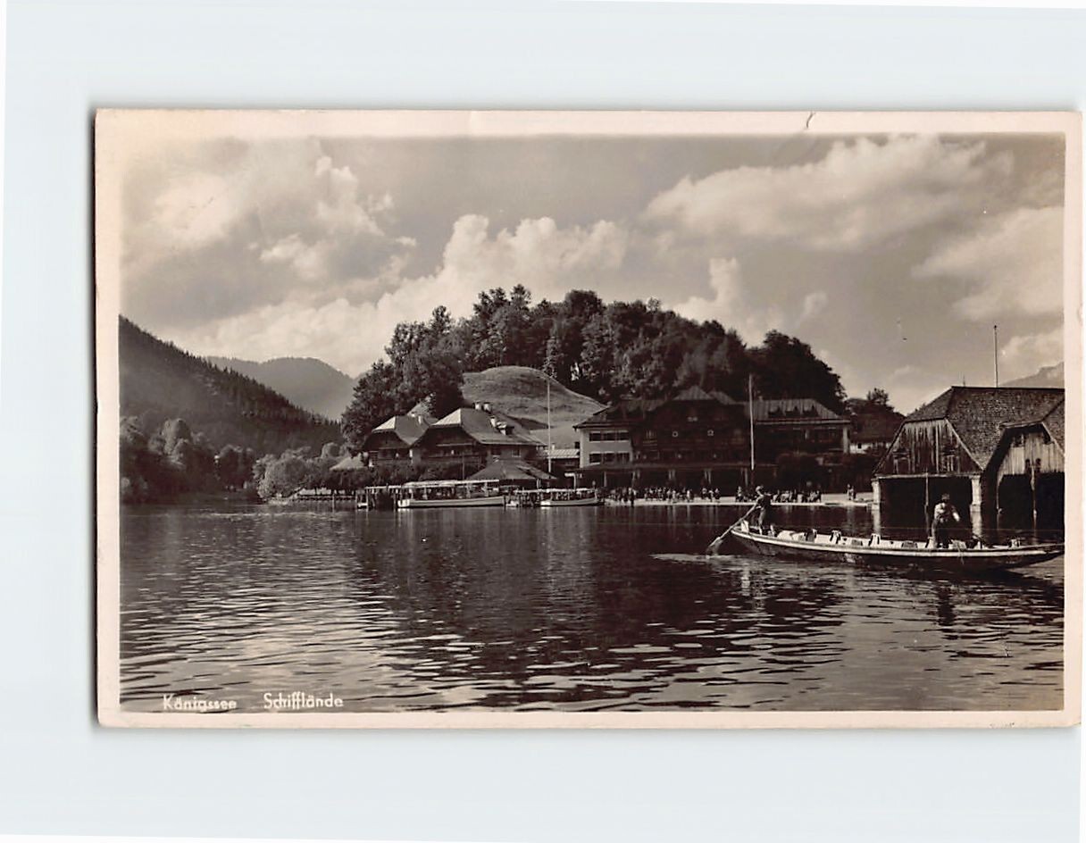 Postcard Königssee Schifflände Germany