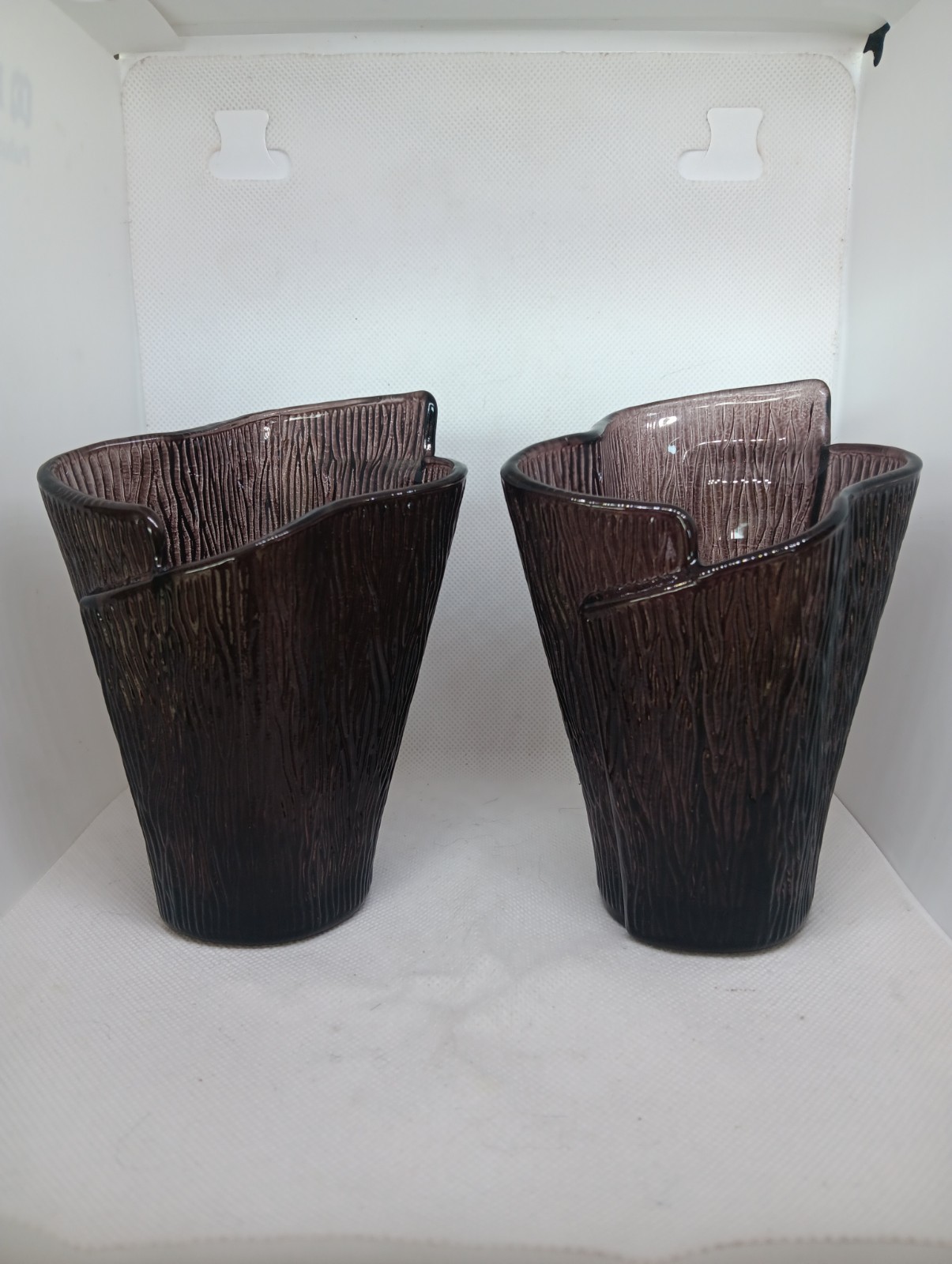 Partylite Amethyst Bark Candle/Votive Holder Lot Of 2 5\