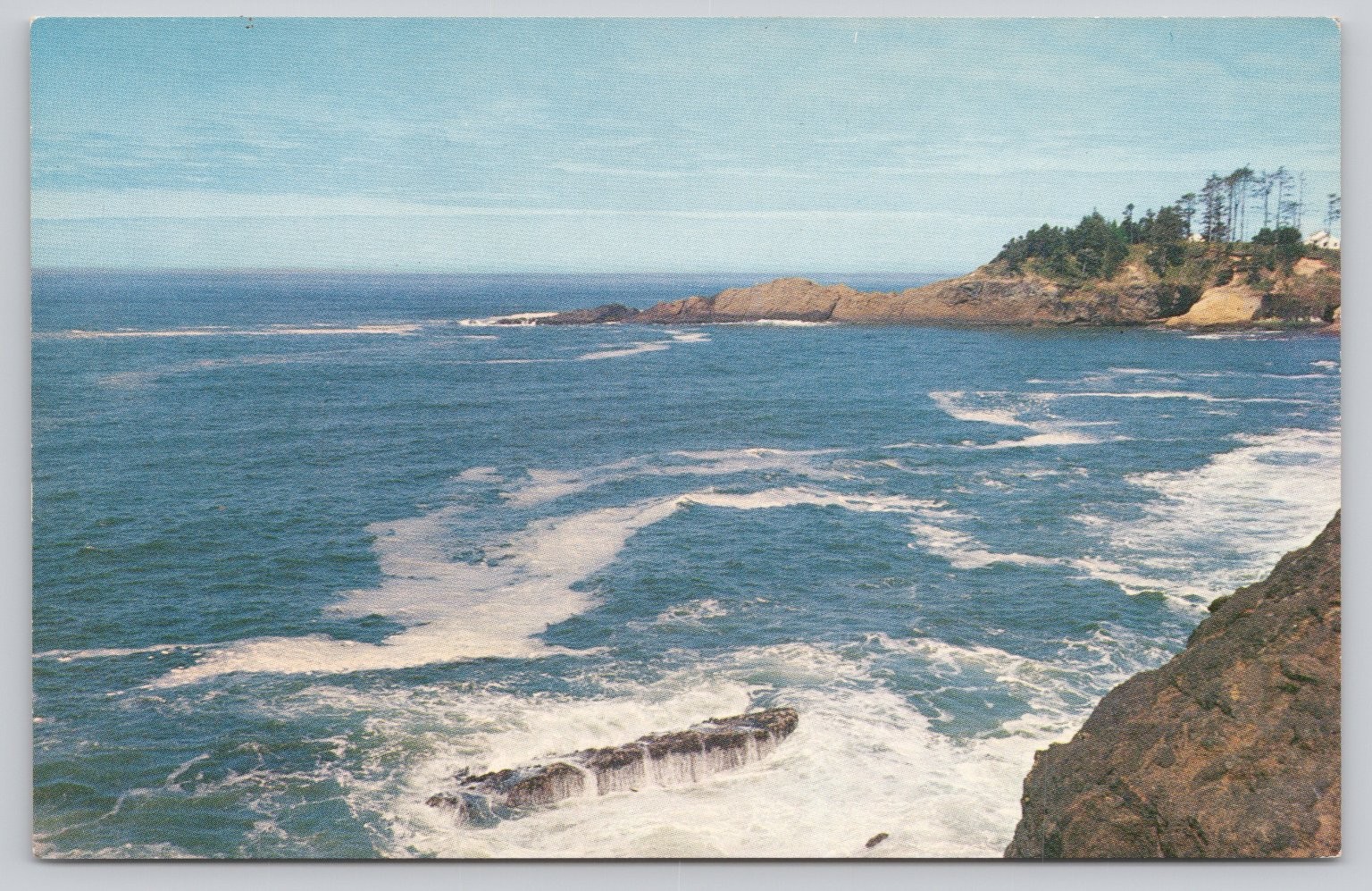 Vintage Oregon Coast Photochrome Postcard by C.H. Ebeling 1939+