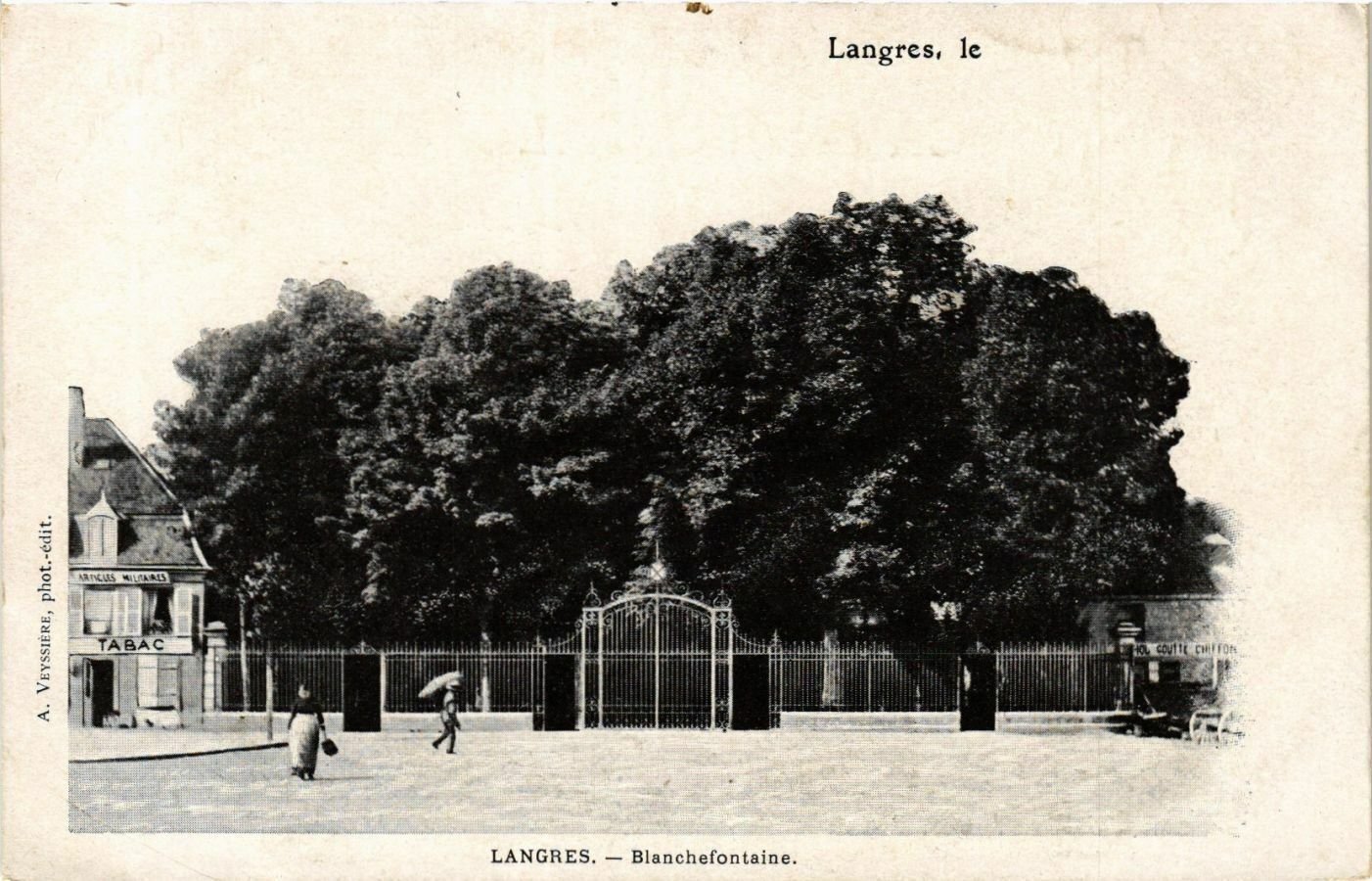 Old postcard Langres - Blanchefontaine (368233)