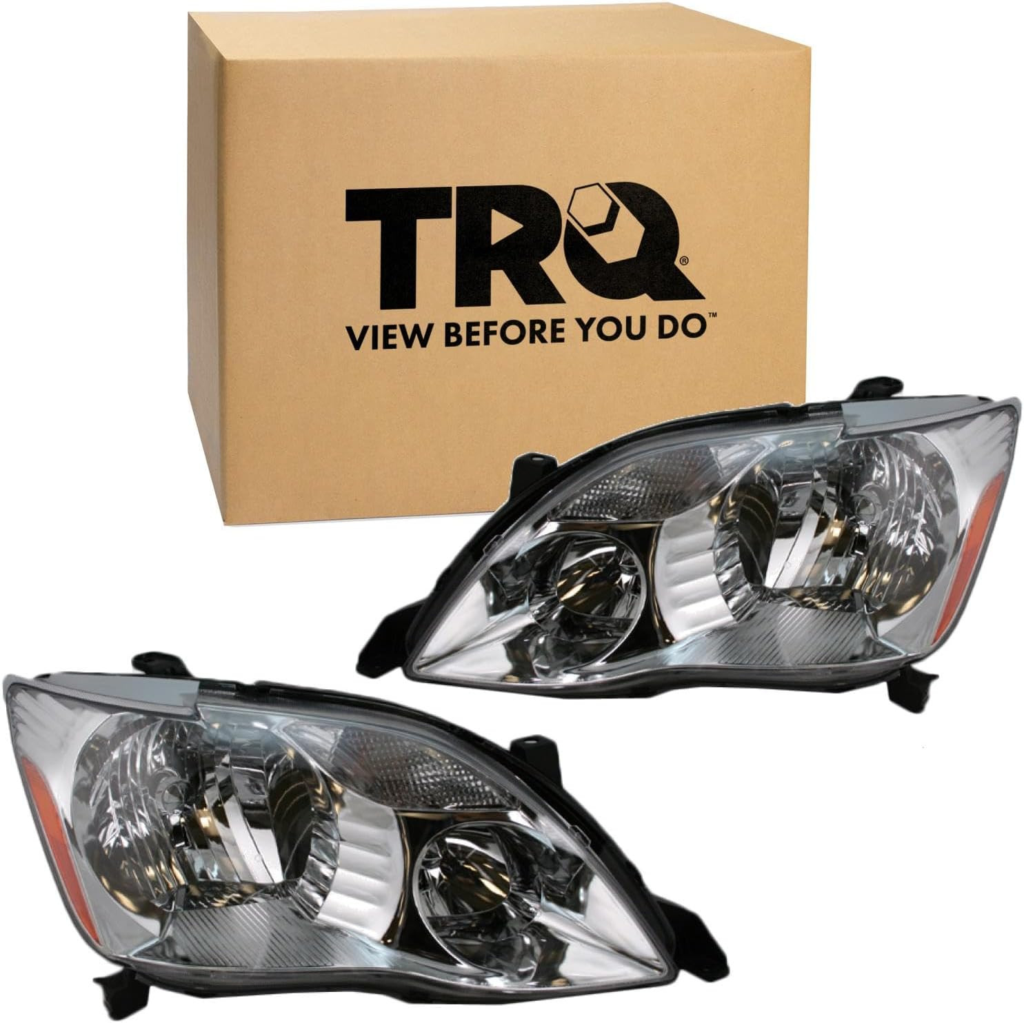 Driver and Passenger Side Headlight Assembly Set